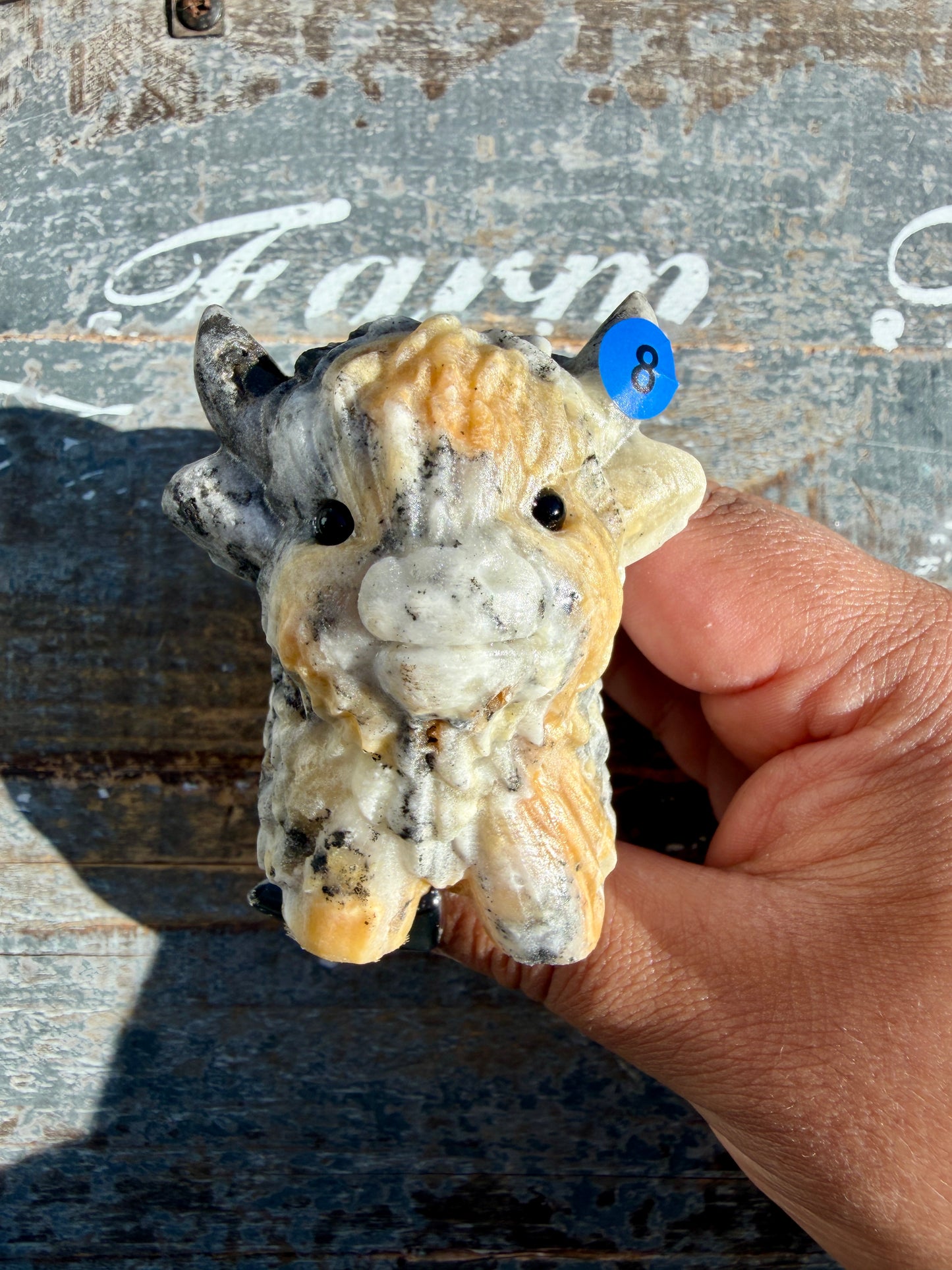 Adorable Bumblebee Calcite Yak | Opt 8