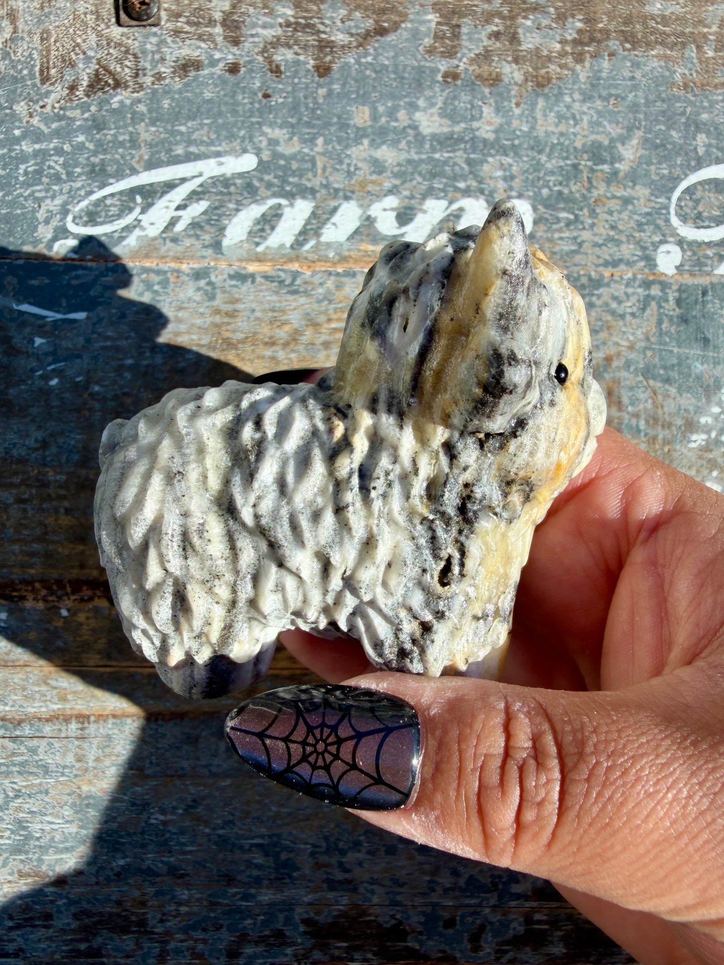 Adorable Bumblebee Calcite Yak | Opt 8