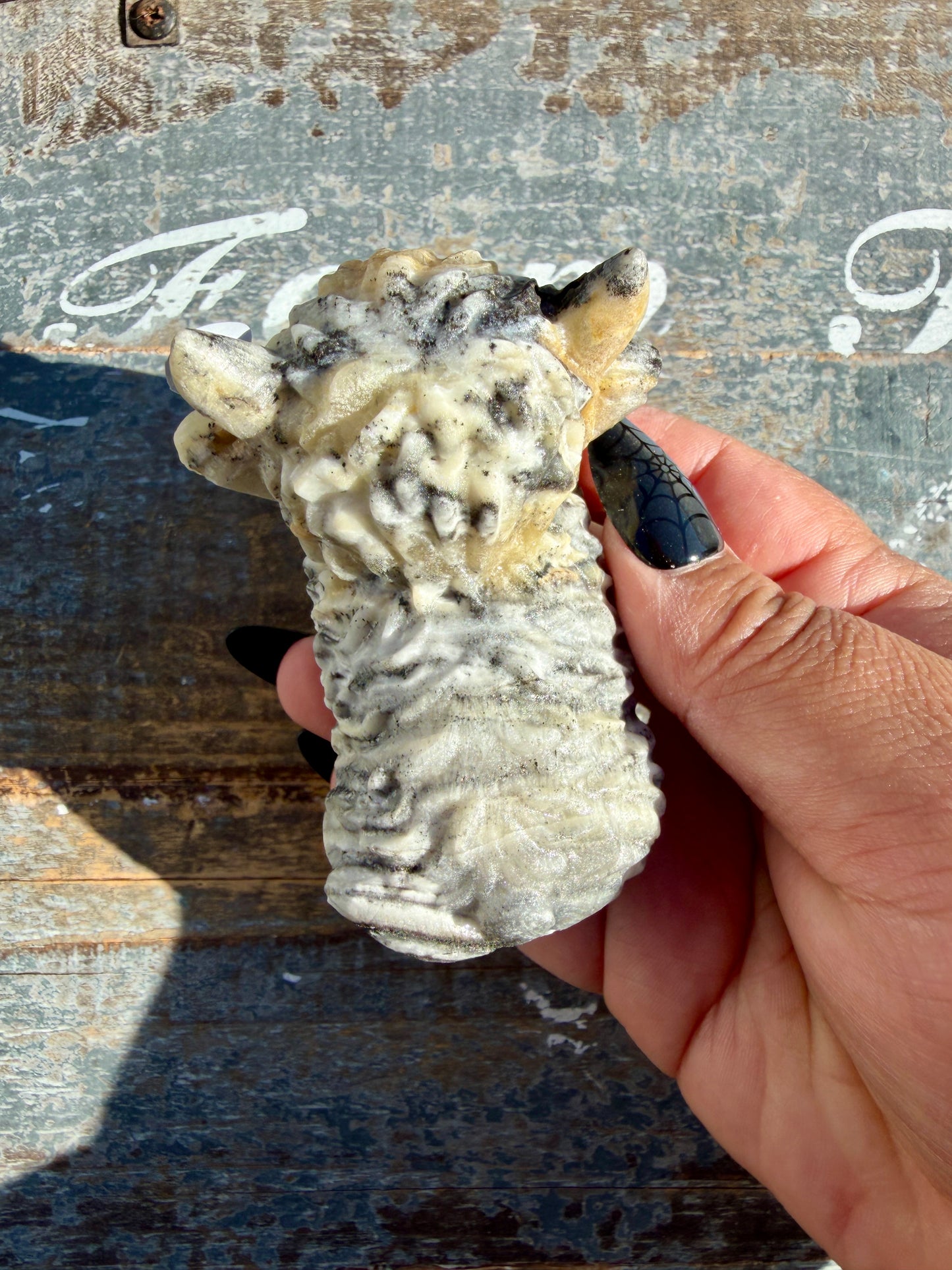 Adorable Bumblebee Calcite Yak | Opt 8