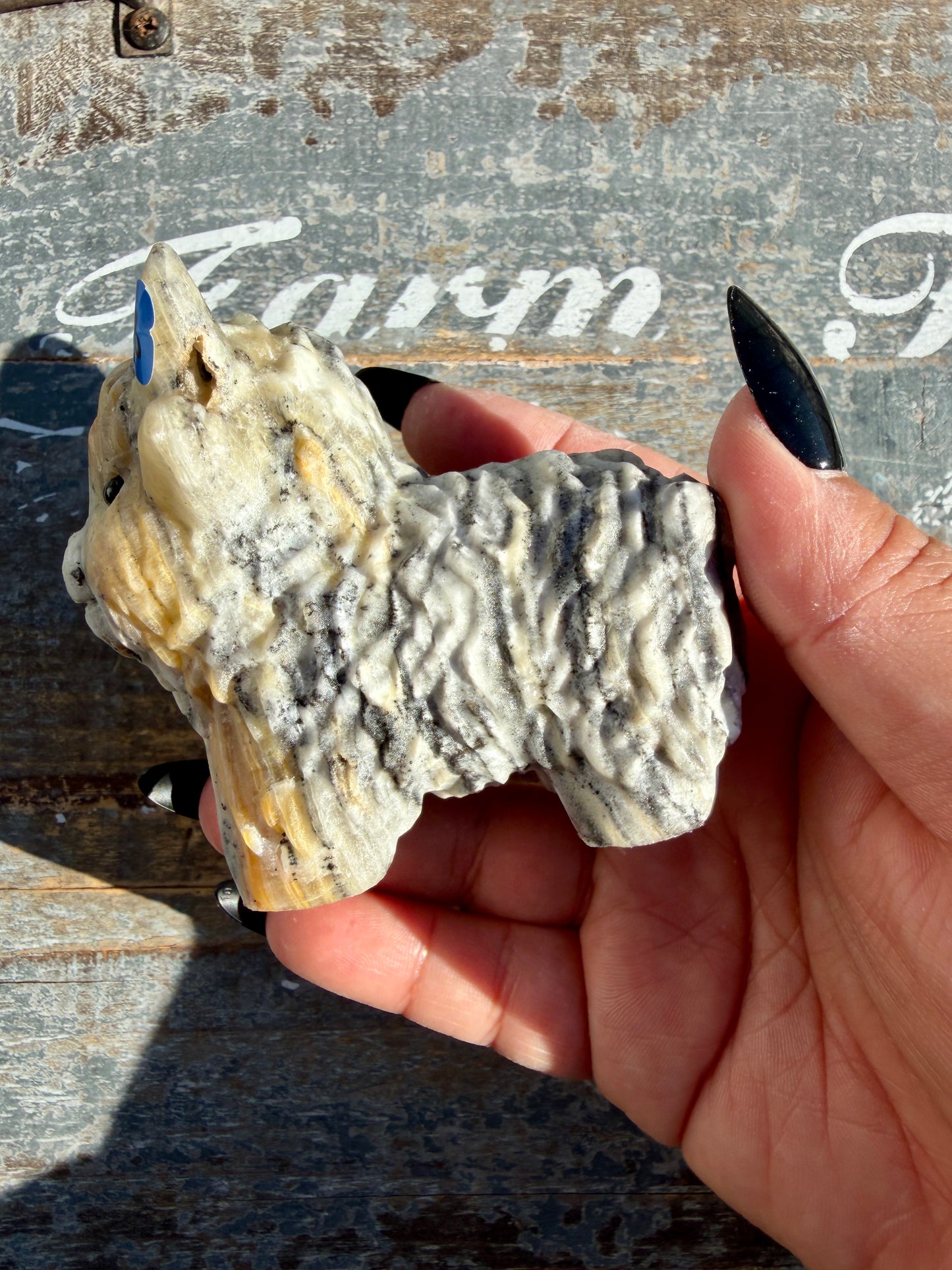 Adorable Bumblebee Calcite Yak | Opt 8