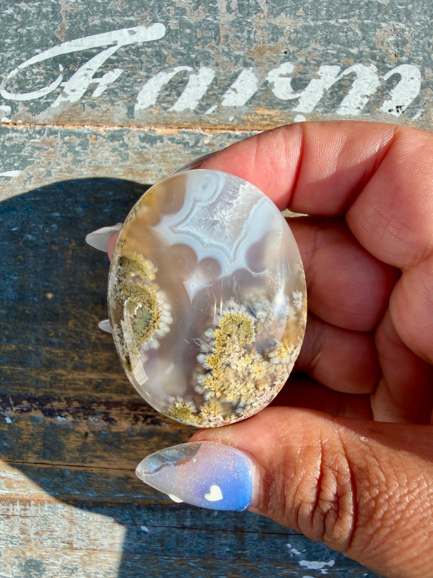 Gorgeous Scenic Moss Agate Palm Stone | Indonesia | Opt 43