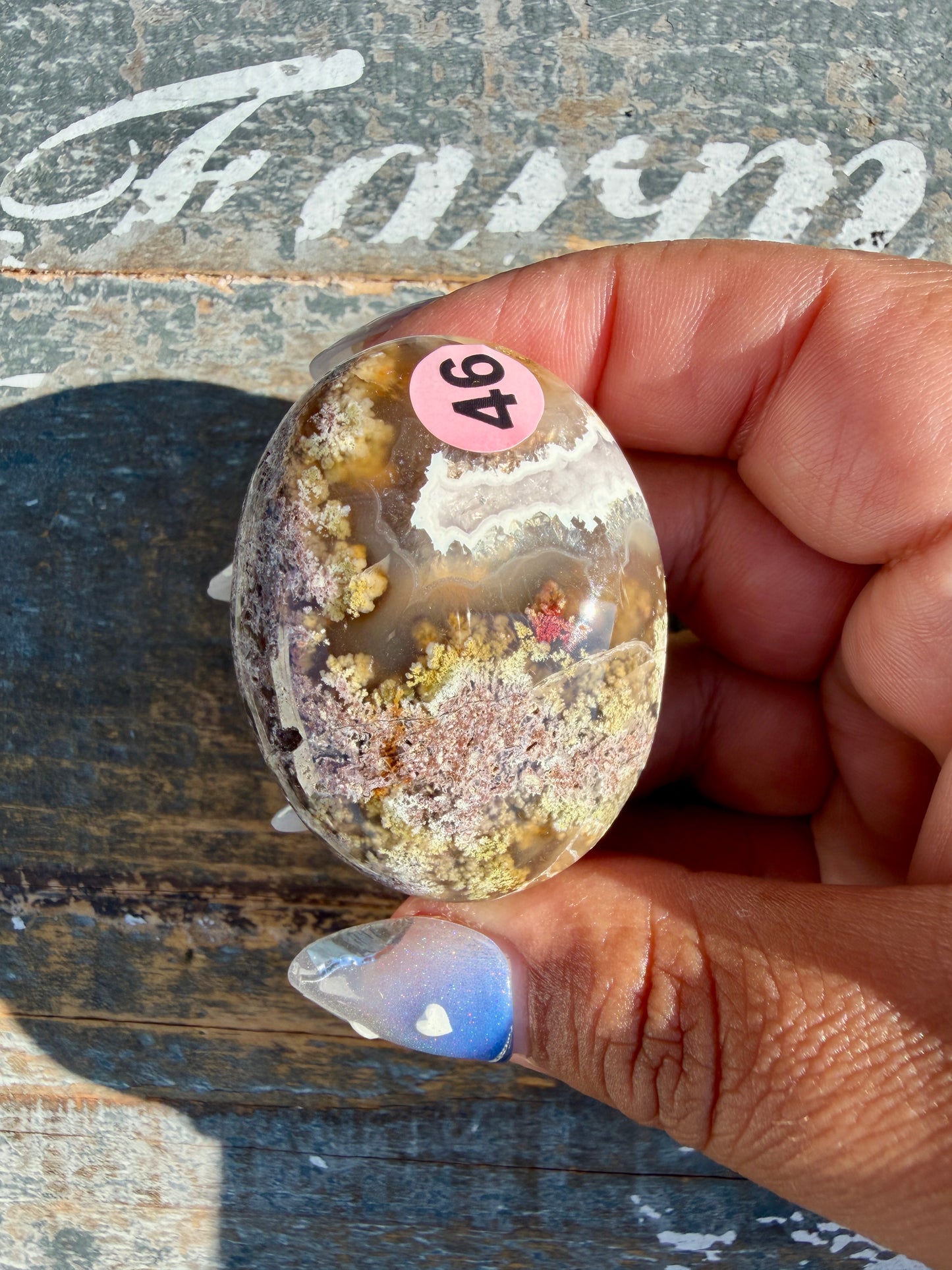 Gorgeous Scenic Moss Agate Palm Stone | Indonesia | Opt 46