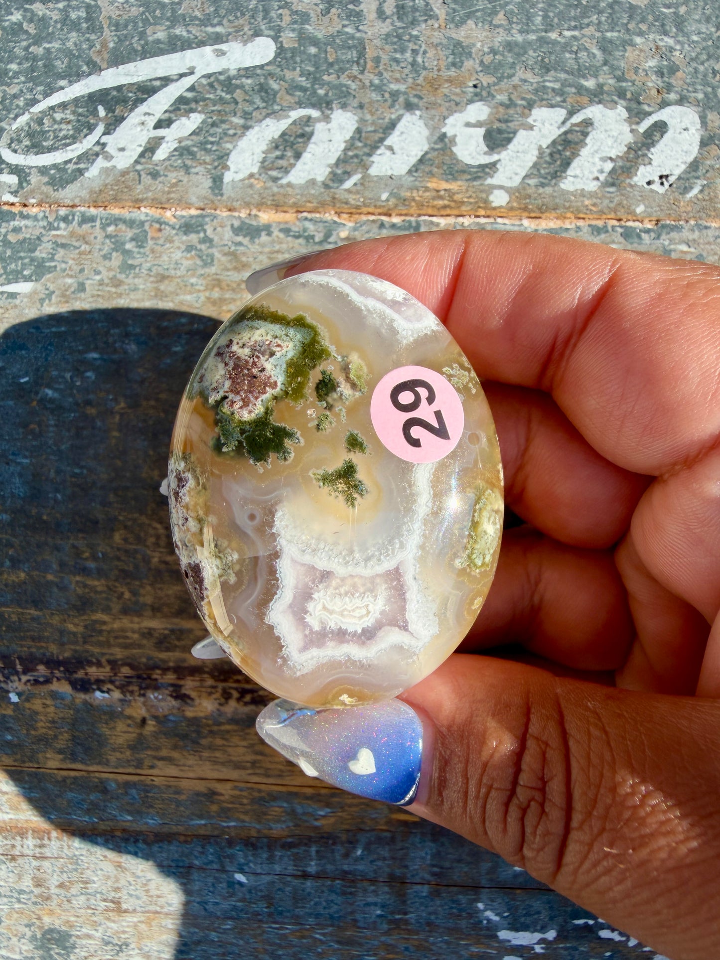 Gorgeous Scenic Moss Agate Palm Stone | Indonesia | Opt 29