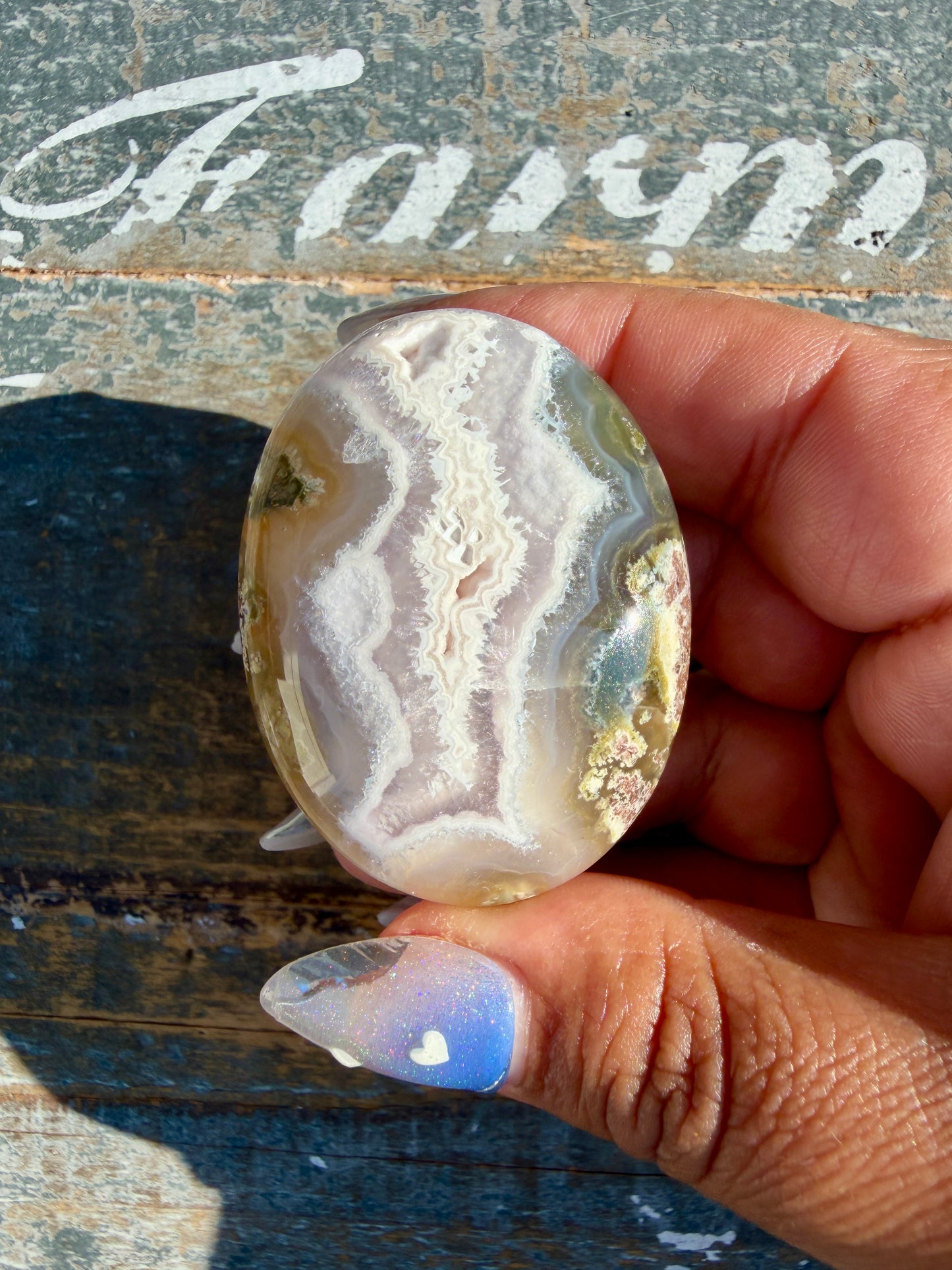 Gorgeous Scenic Moss Agate Palm Stone | Indonesia | Opt 29