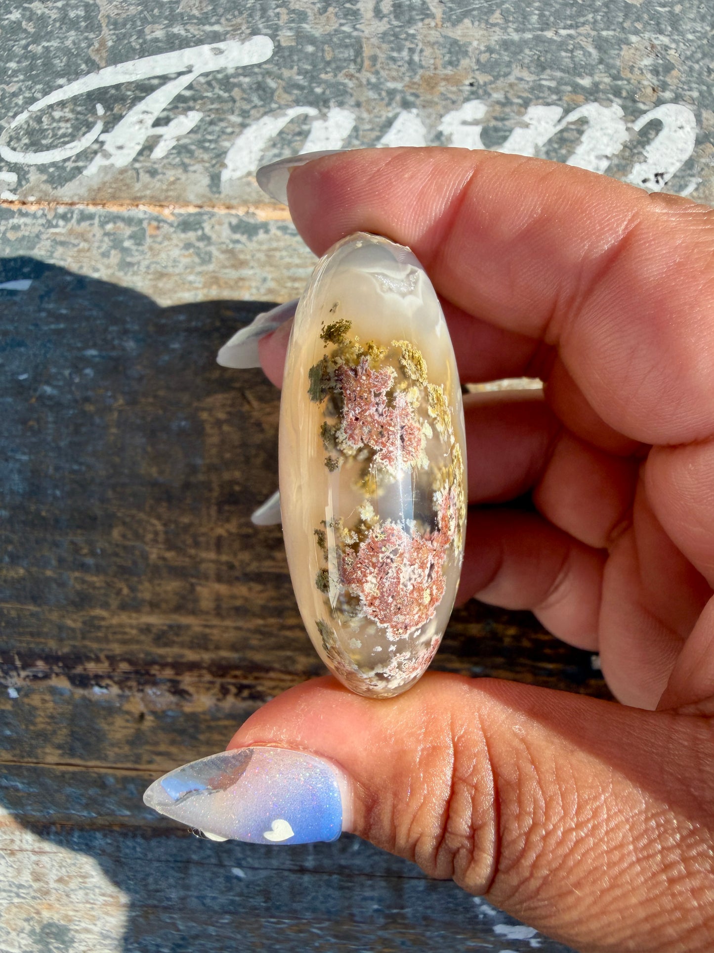 Gorgeous Scenic Moss Agate Palm Stone | Indonesia | Opt 42