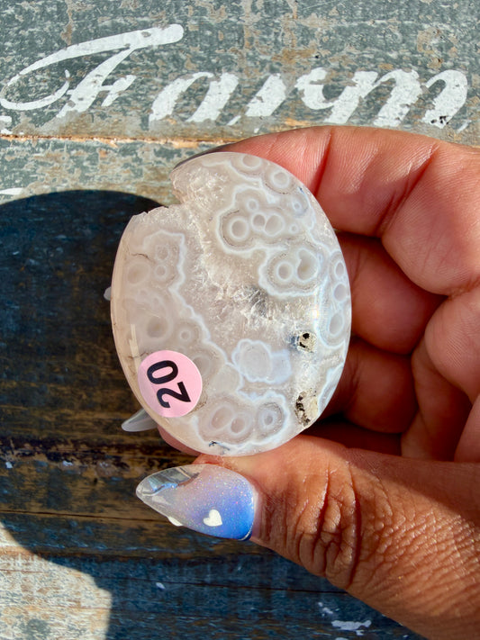 Gorgeous Scenic Moss Agate Palm Stone | Indonesia | Opt 20