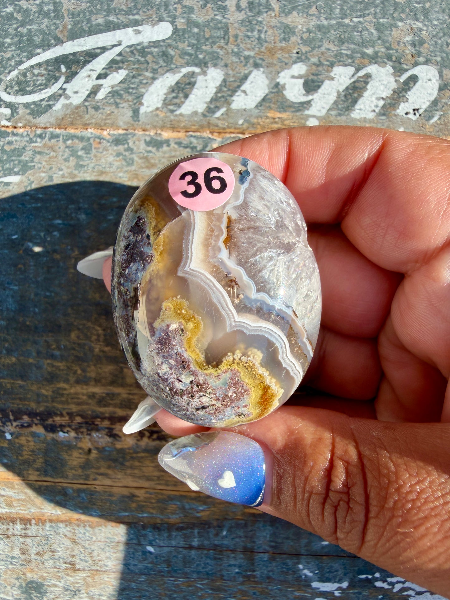Gorgeous Scenic Moss Agate Palm Stone | Indonesia | Opt 36