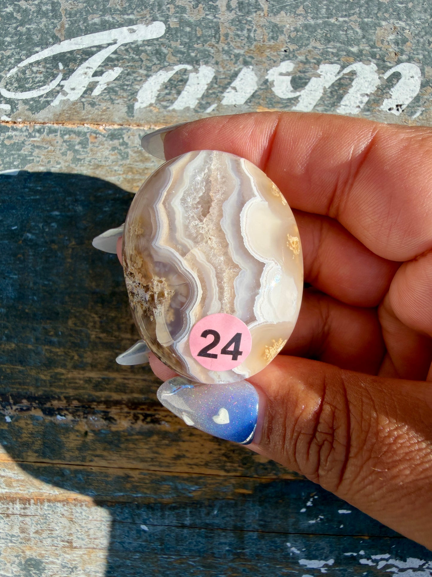 Gorgeous Scenic Moss Agate Palm Stone | Indonesia | Opt 24