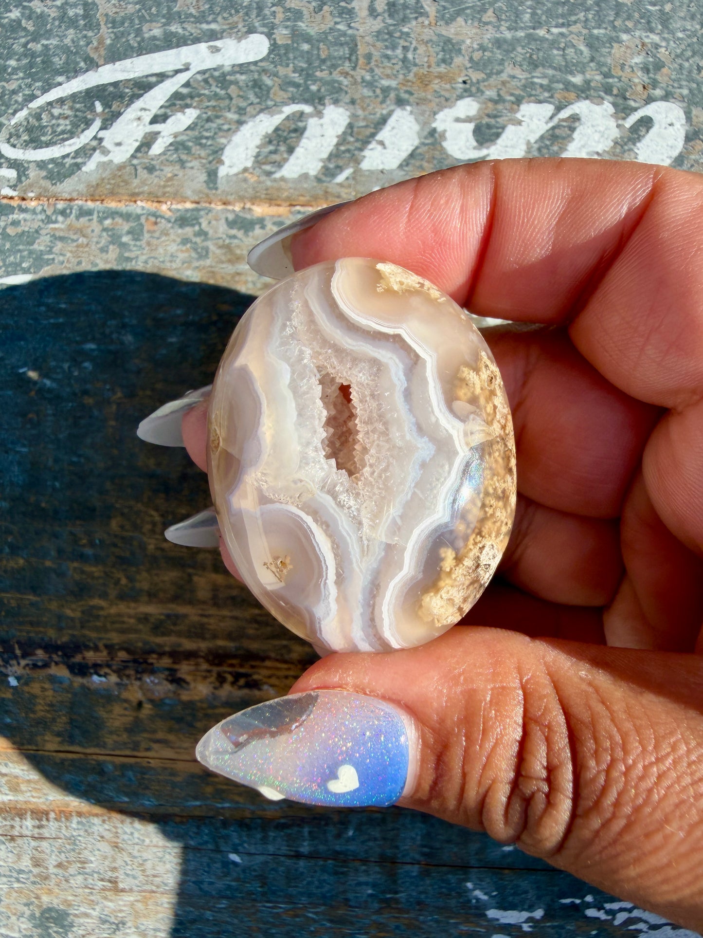 Gorgeous Scenic Moss Agate Palm Stone | Indonesia | Opt 24