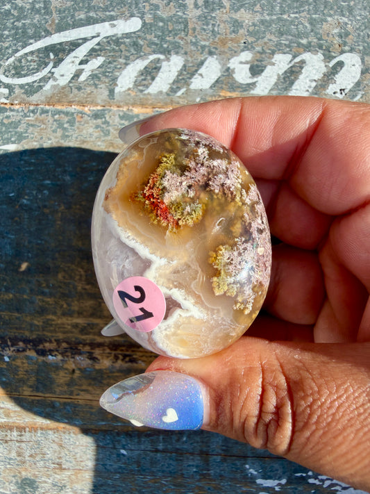 Gorgeous Scenic Moss Agate Palm Stone | Indonesia | Opt 21