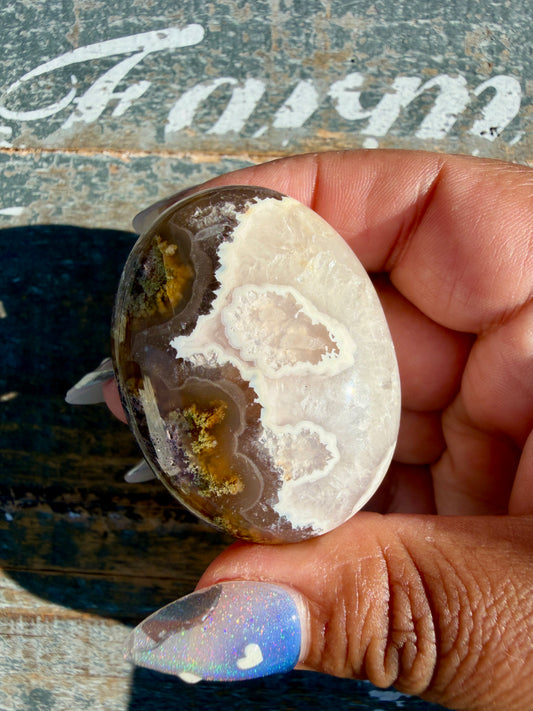 Gorgeous Scenic Moss Agate Palm Stone | Indonesia | Opt 21