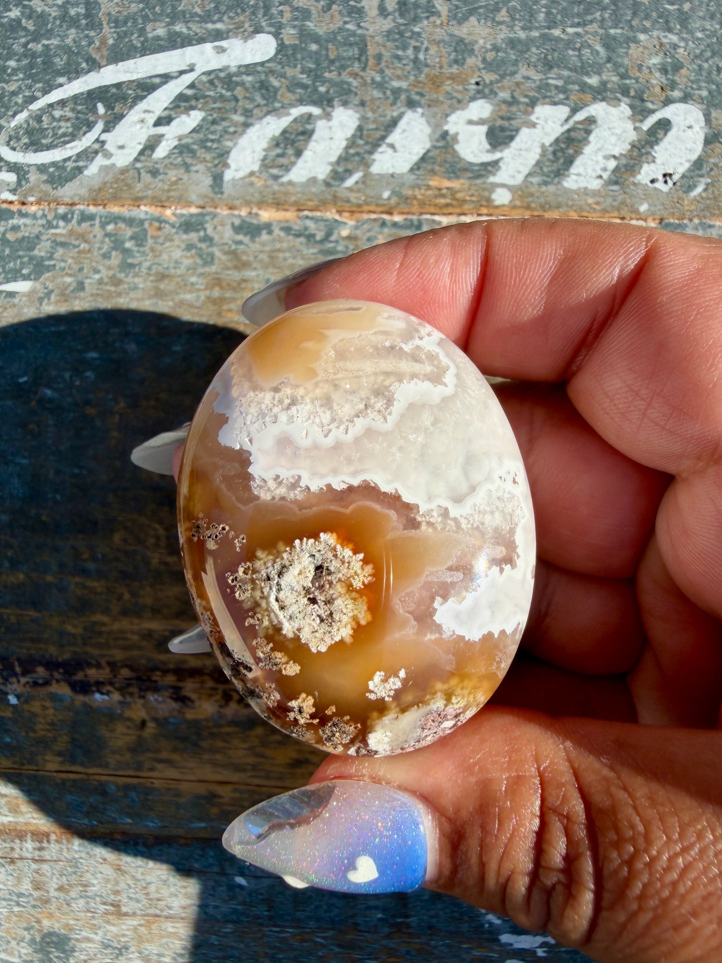 Gorgeous Scenic Moss Agate Palm Stone | Indonesia | Opt 41