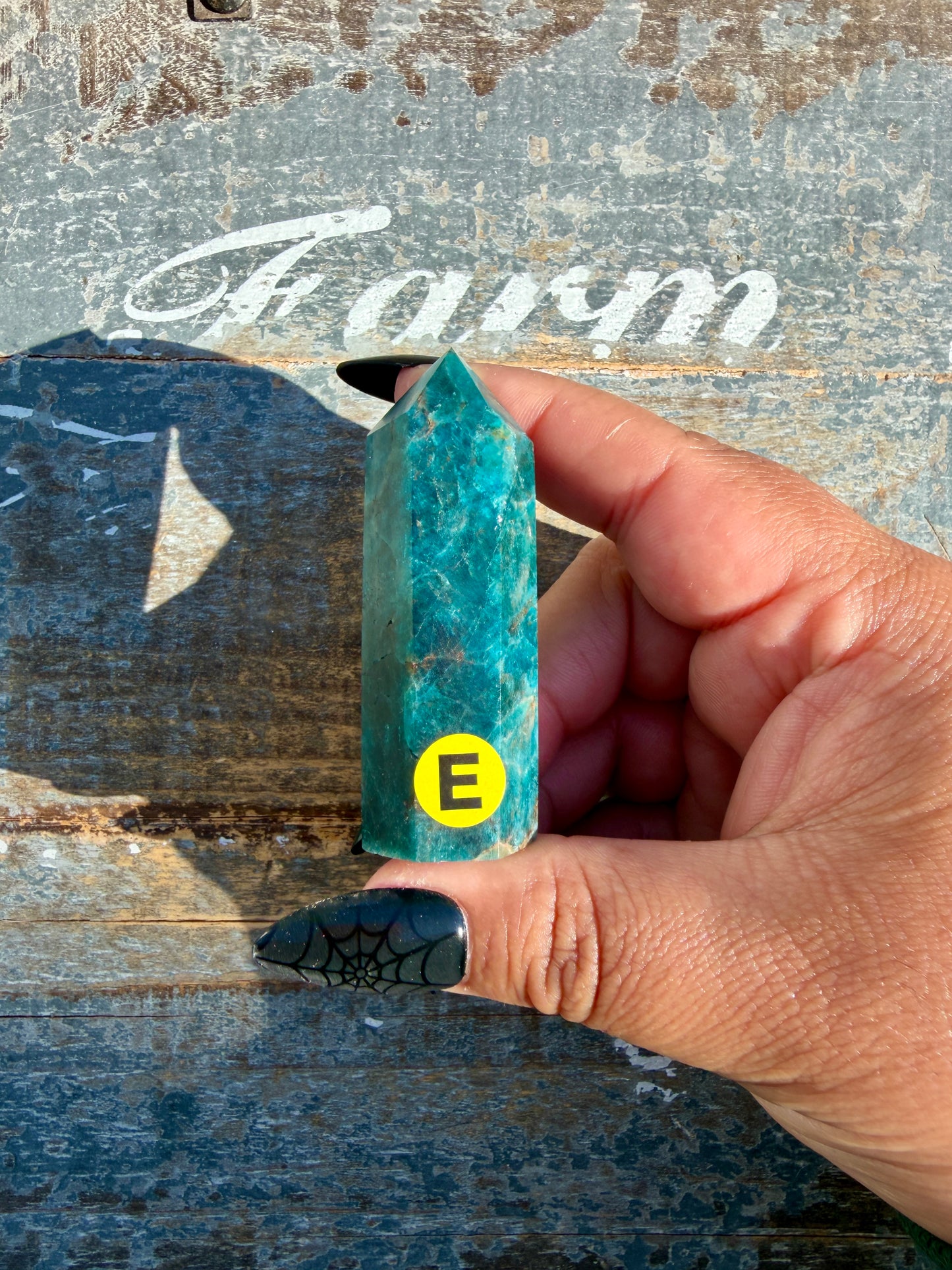 Gorgeous Blue Apatite Tower | Opt E