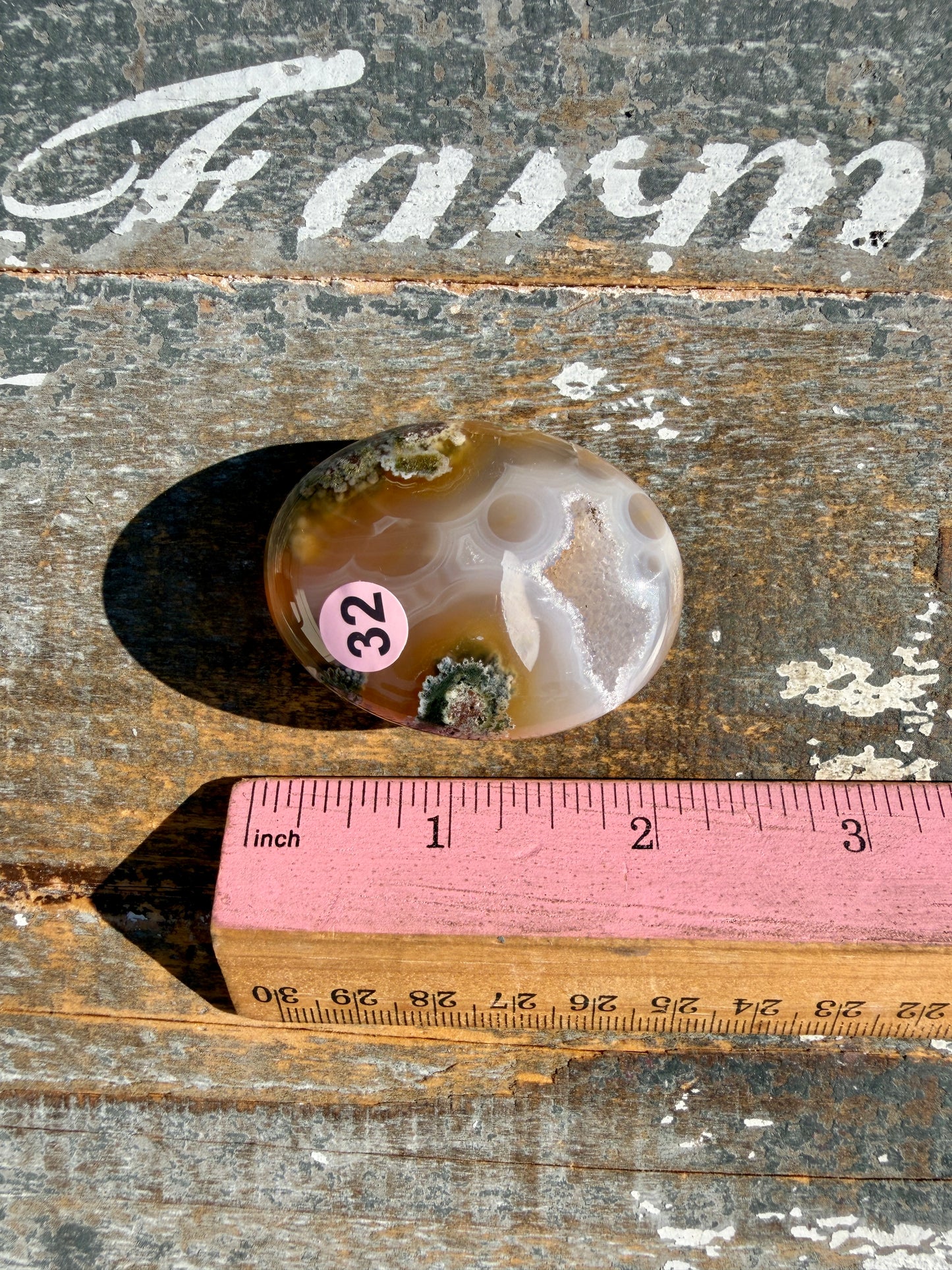 Gorgeous Scenic Moss Agate Palm Stone | Indonesia | Opt 32