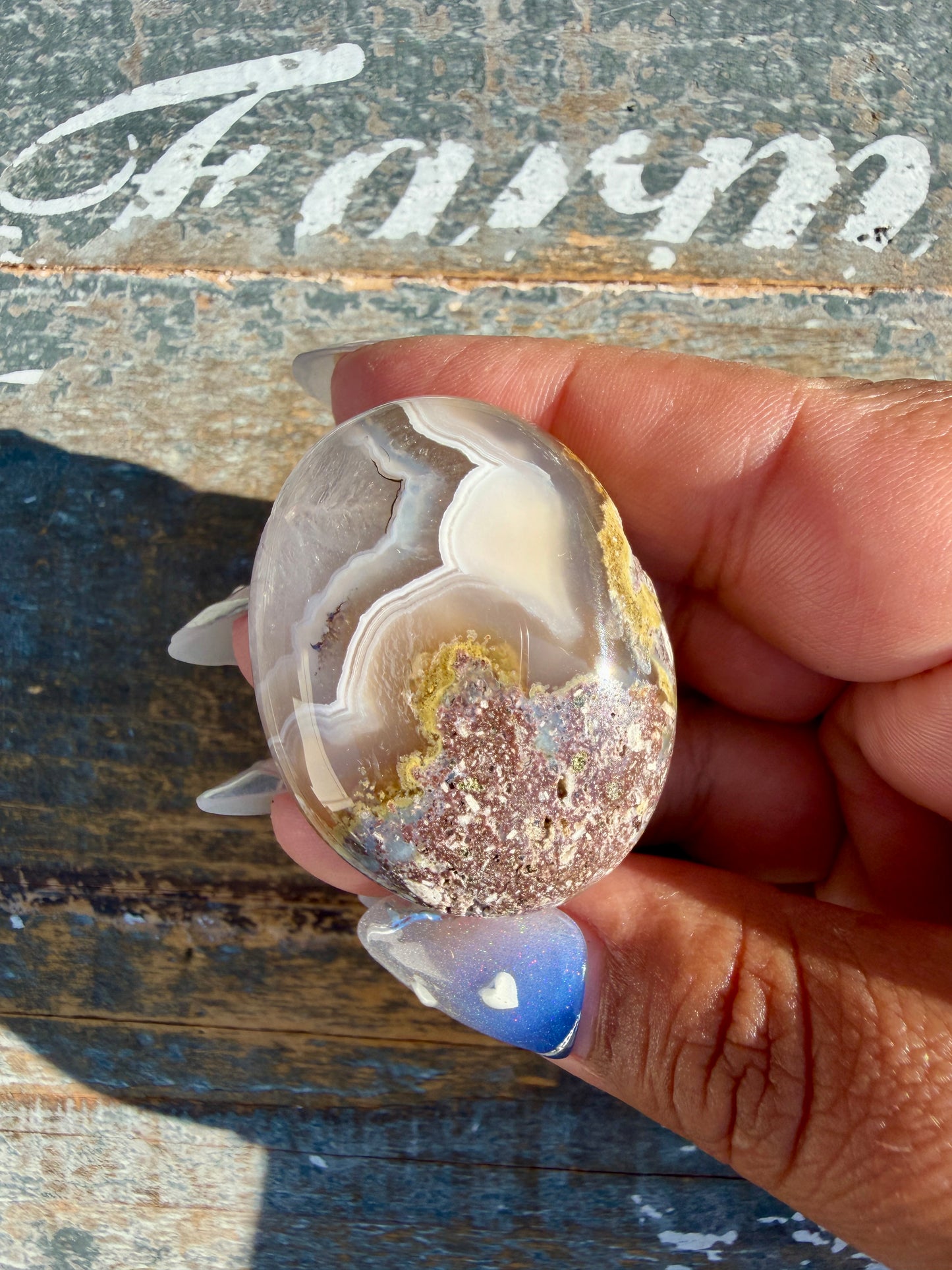 Gorgeous Scenic Moss Agate Palm Stone | Indonesia | Opt 37