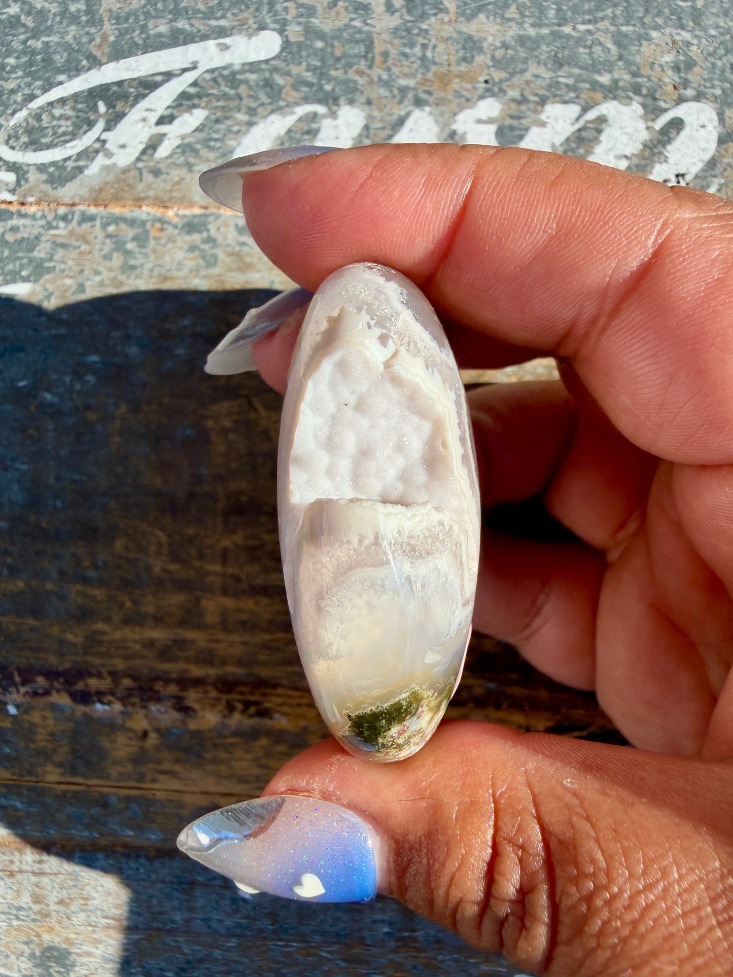 Gorgeous Scenic Moss Agate Palm Stone | Indonesia | Opt 45