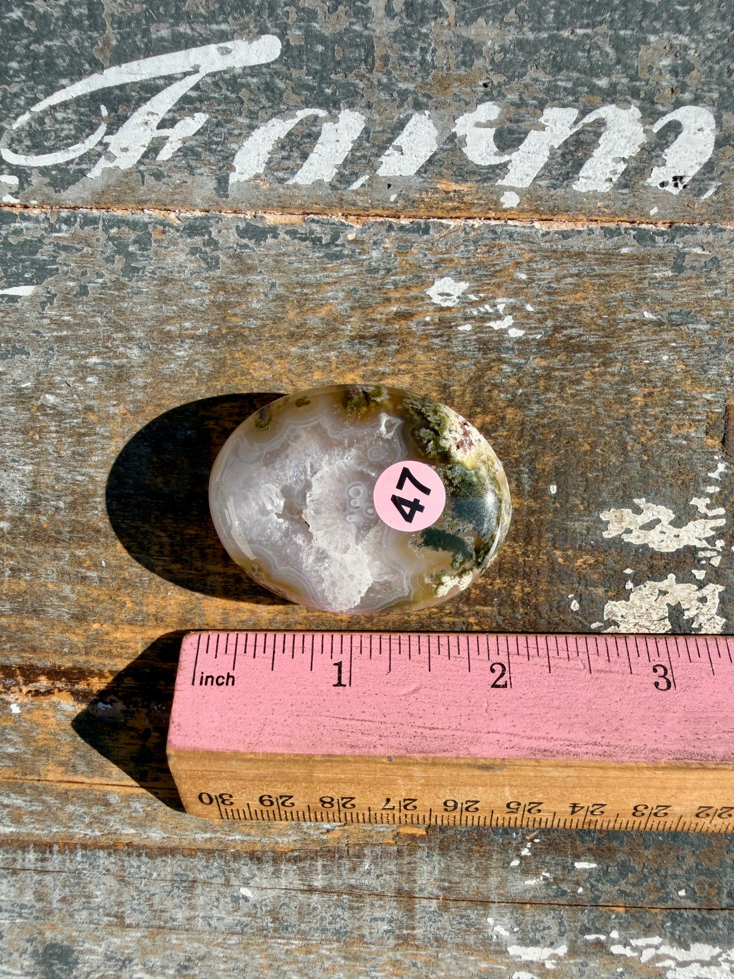 Gorgeous Scenic Moss Agate Palm Stone | Indonesia | Opt 47