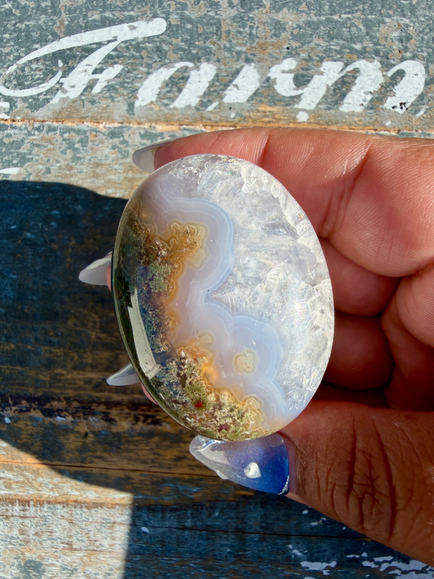 Gorgeous Scenic Moss Agate Palm Stone | Indonesia | Opt 50