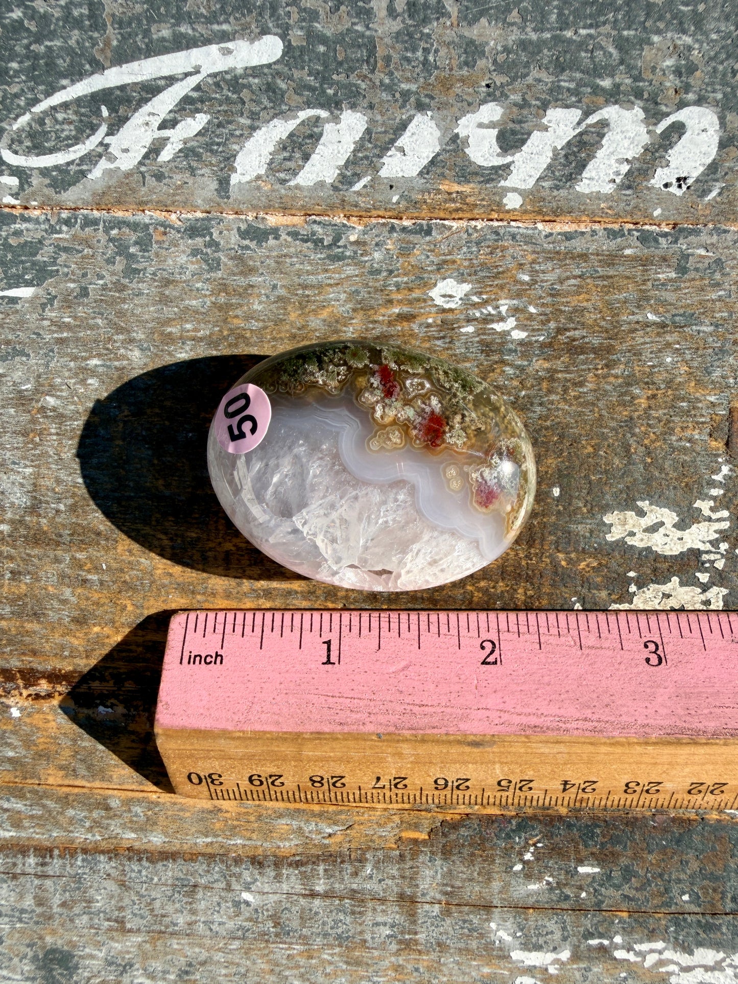 Gorgeous Scenic Moss Agate Palm Stone | Indonesia | Opt 50