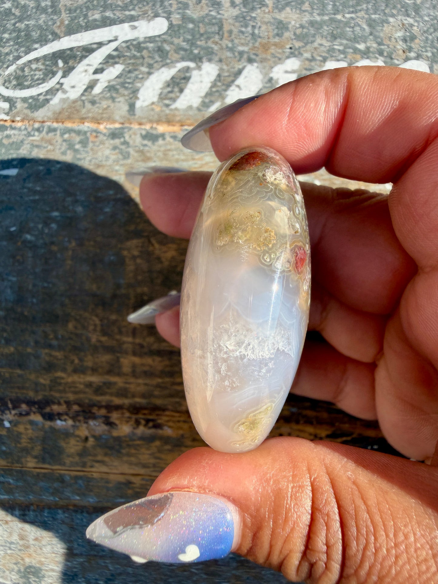 Gorgeous Scenic Moss Agate Palm Stone | Indonesia | Opt 49