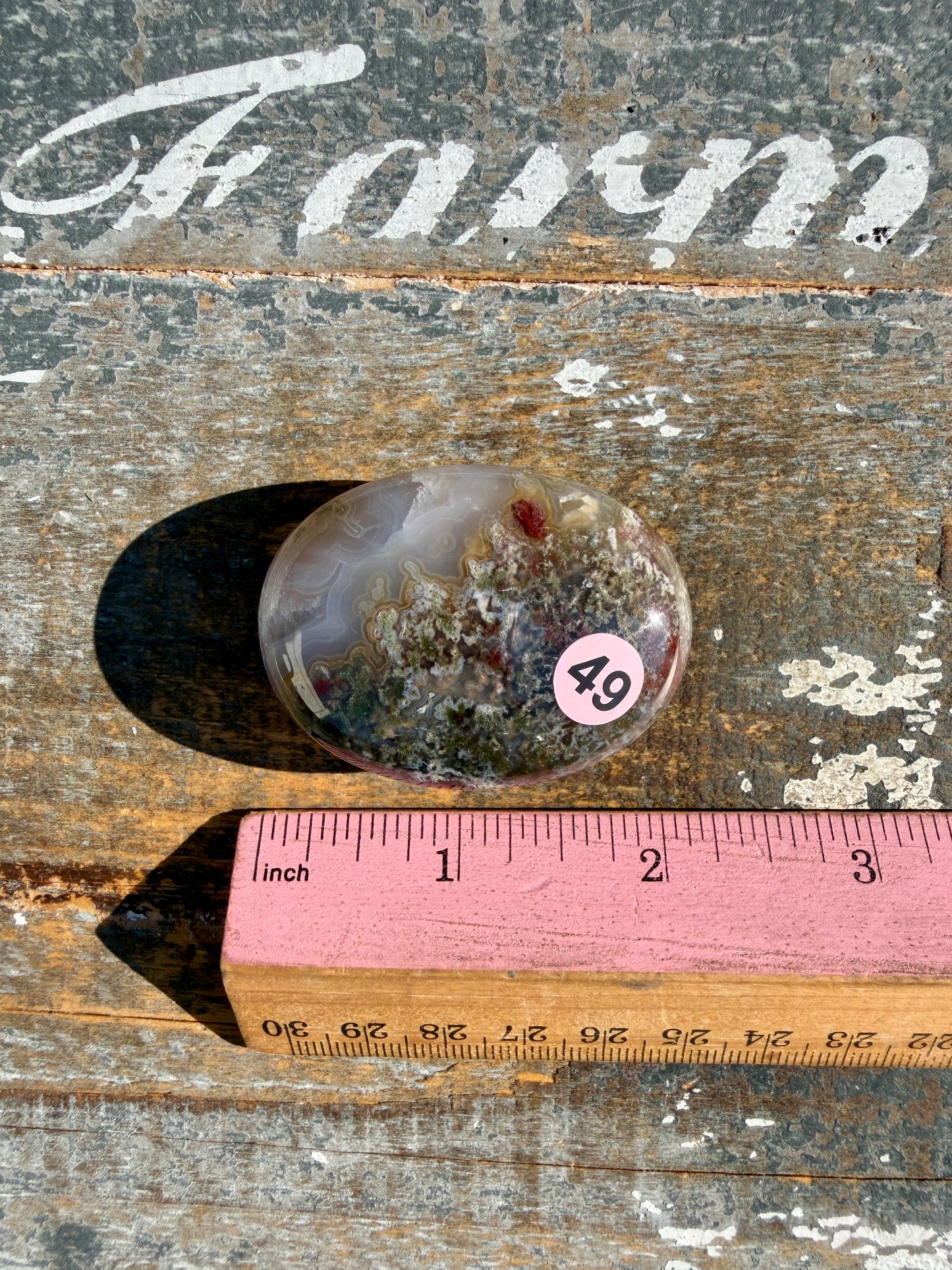 Gorgeous Scenic Moss Agate Palm Stone | Indonesia | Opt 49