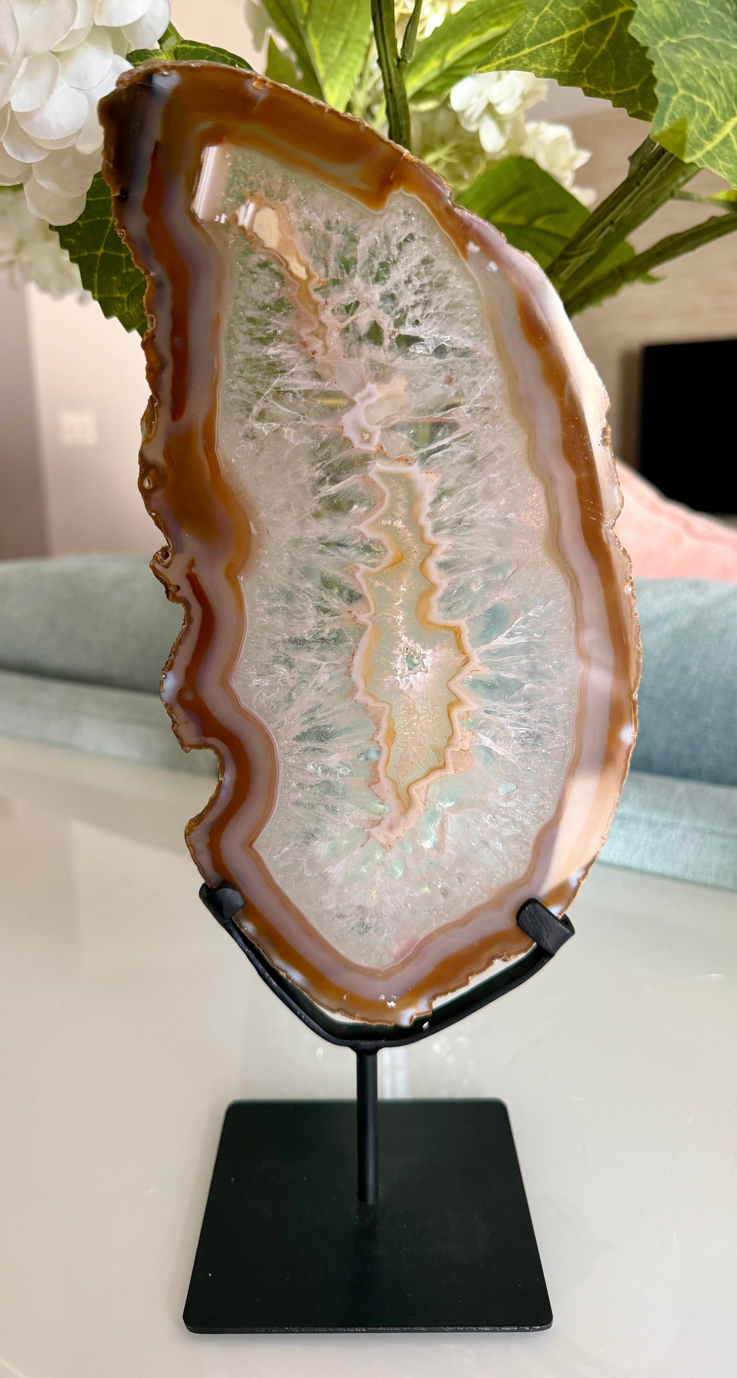 Gorgeous Agate Slice from Brazil | Opt 14