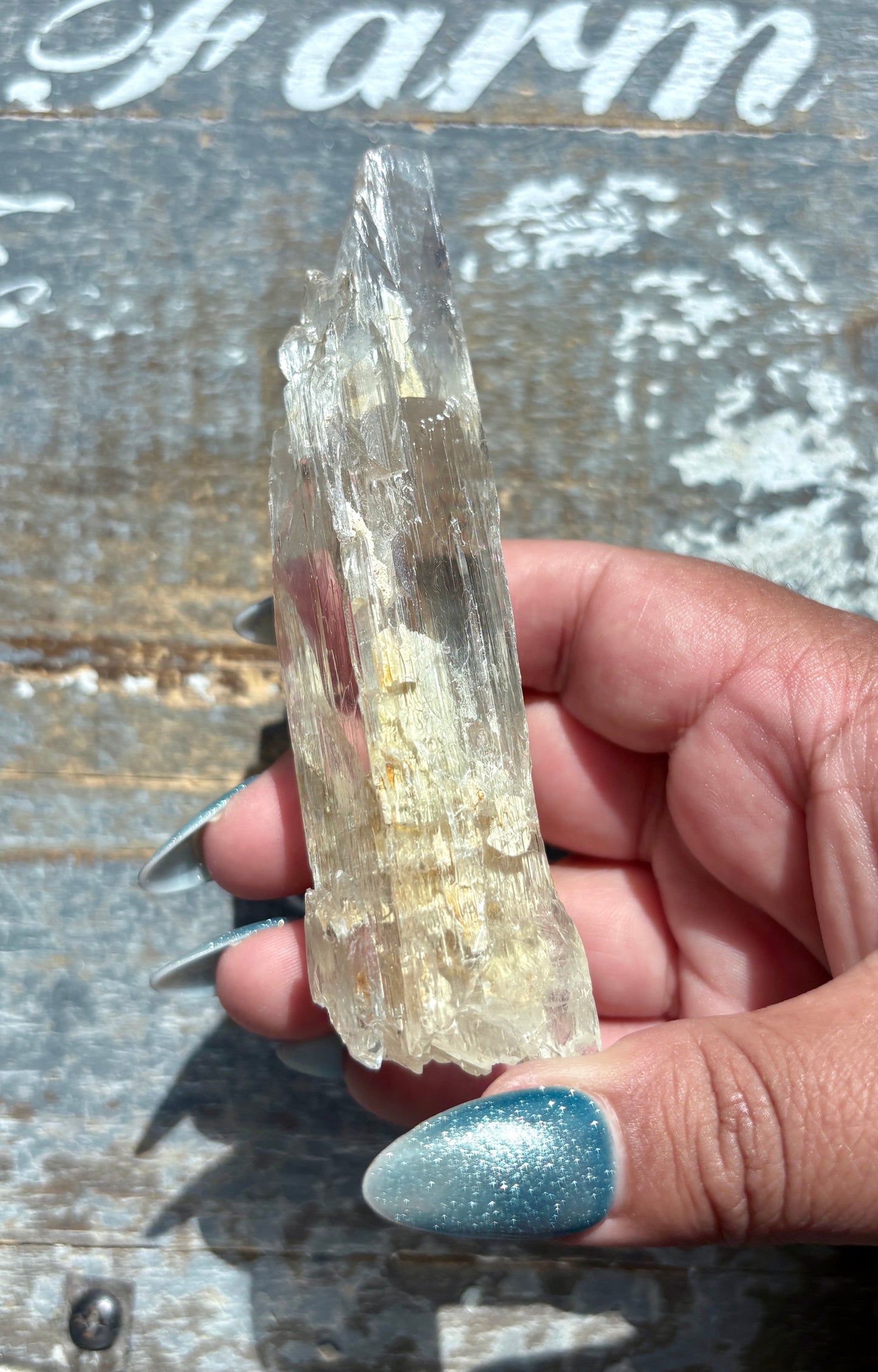 Gorgeous Raw Yellow Triphane Kunzite