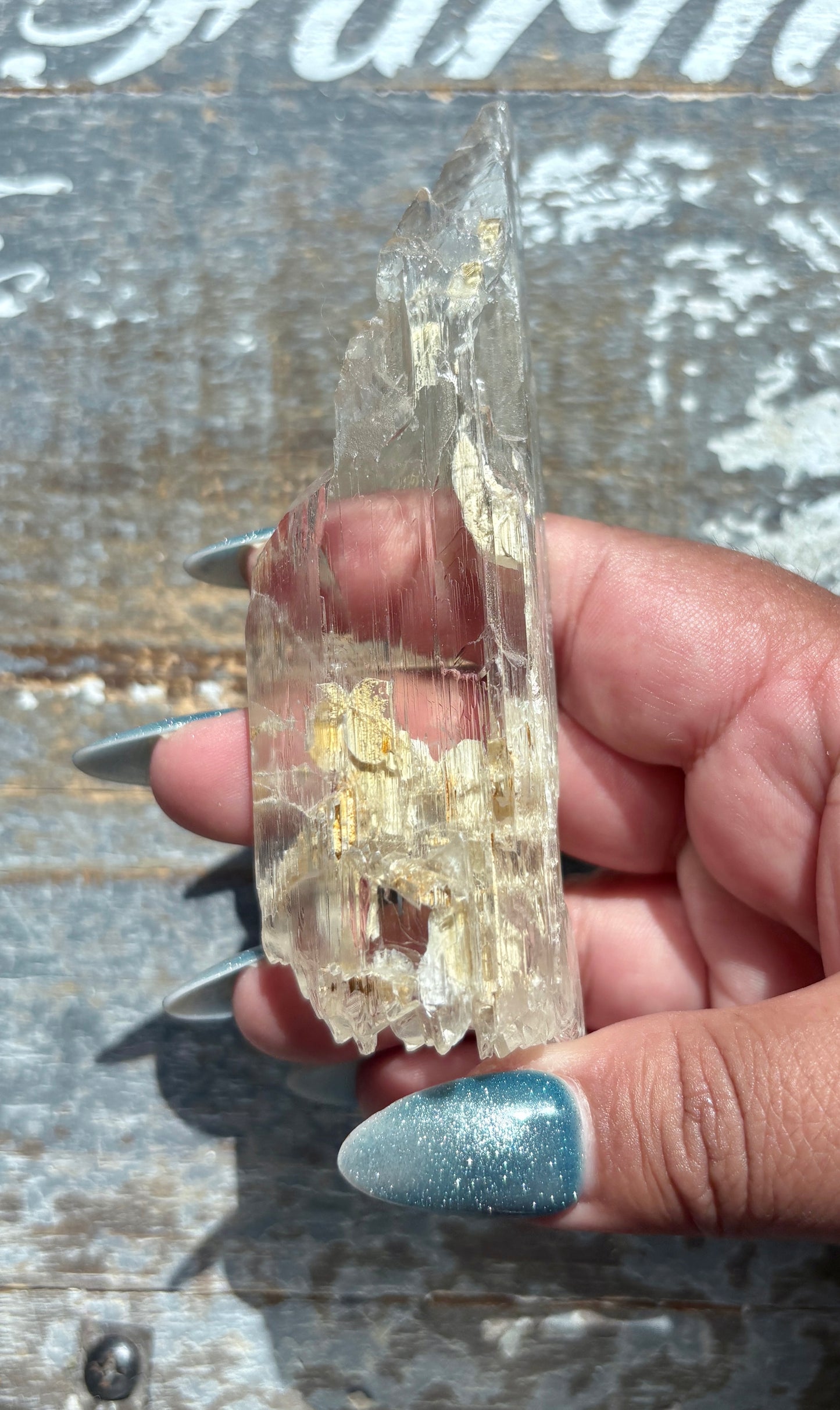 Gorgeous Raw Yellow Triphane Kunzite