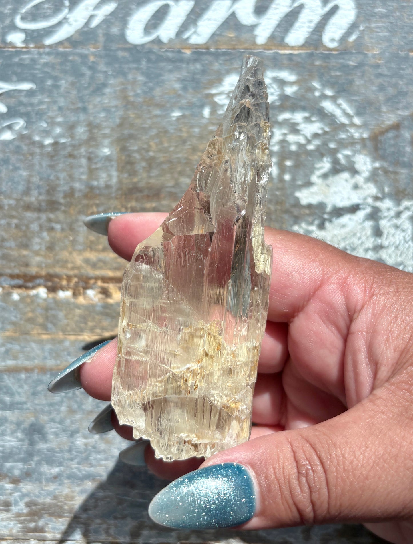 Gorgeous Raw Yellow Triphane Kunzite