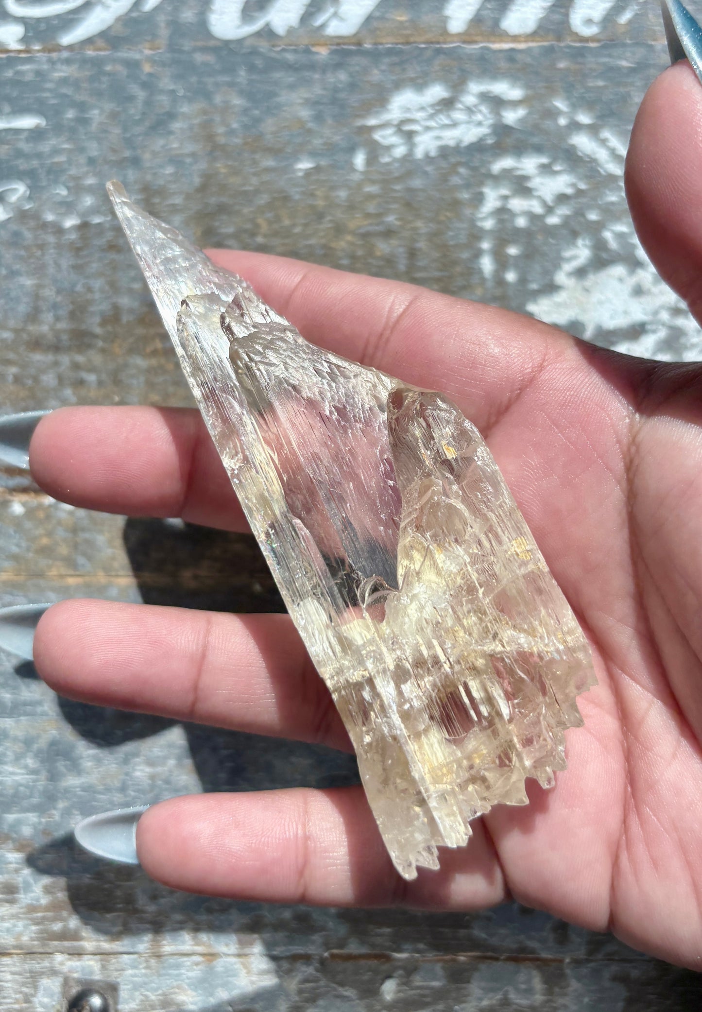 Gorgeous Raw Yellow Triphane Kunzite