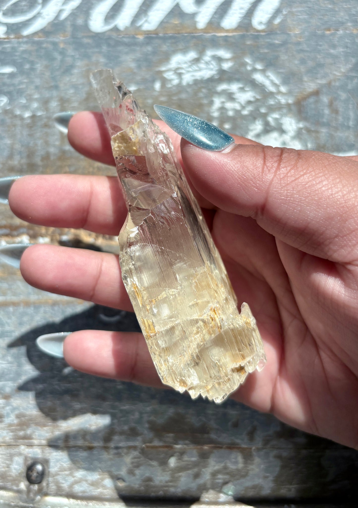 Gorgeous Raw Yellow Triphane Kunzite