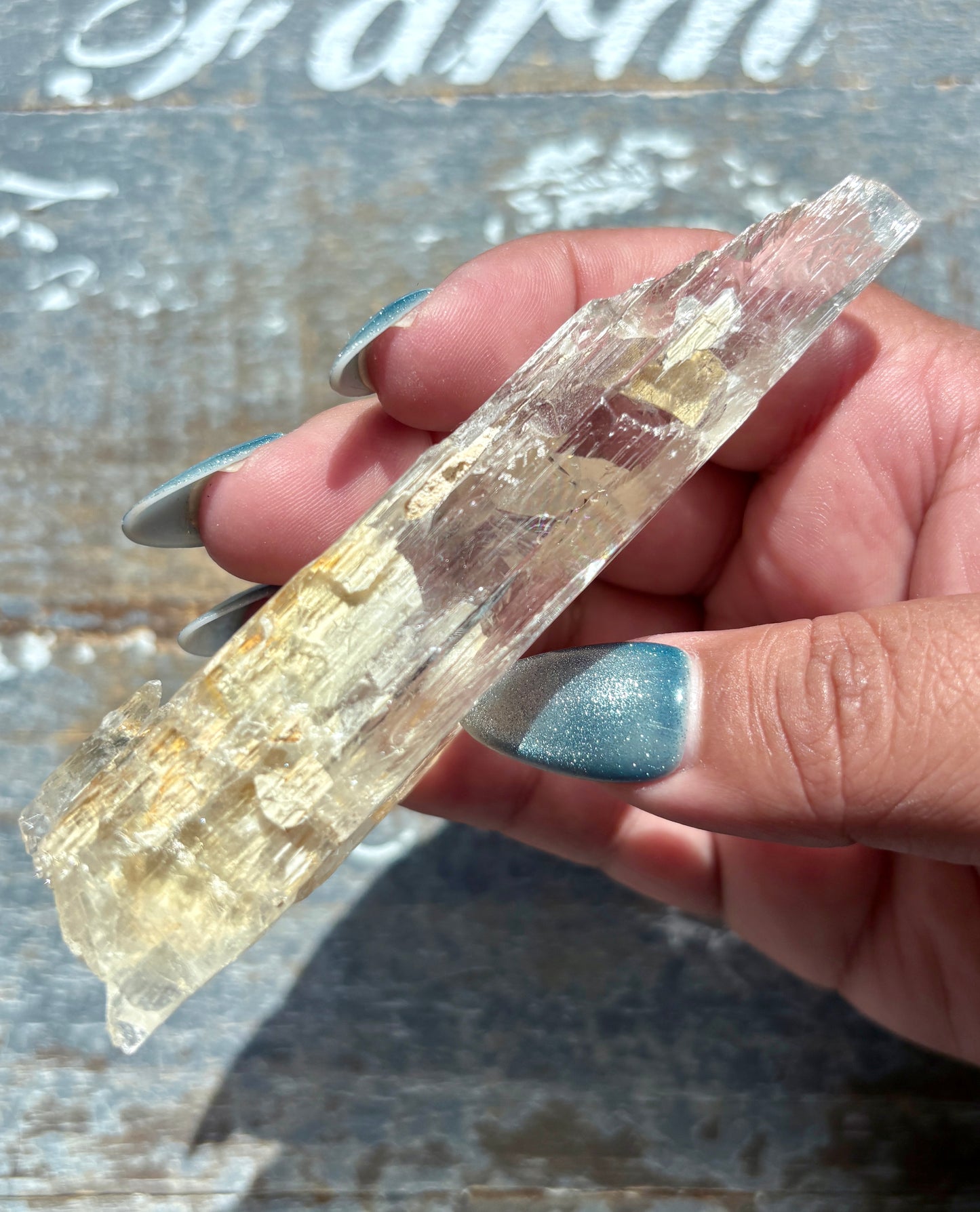 Gorgeous Raw Yellow Triphane Kunzite