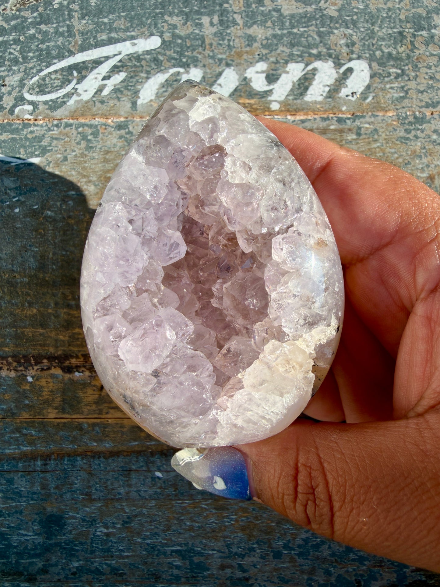 Gorgeous Scenic Moss Agate Freeform with Lavender Druzy | Indonesia | Opt 15