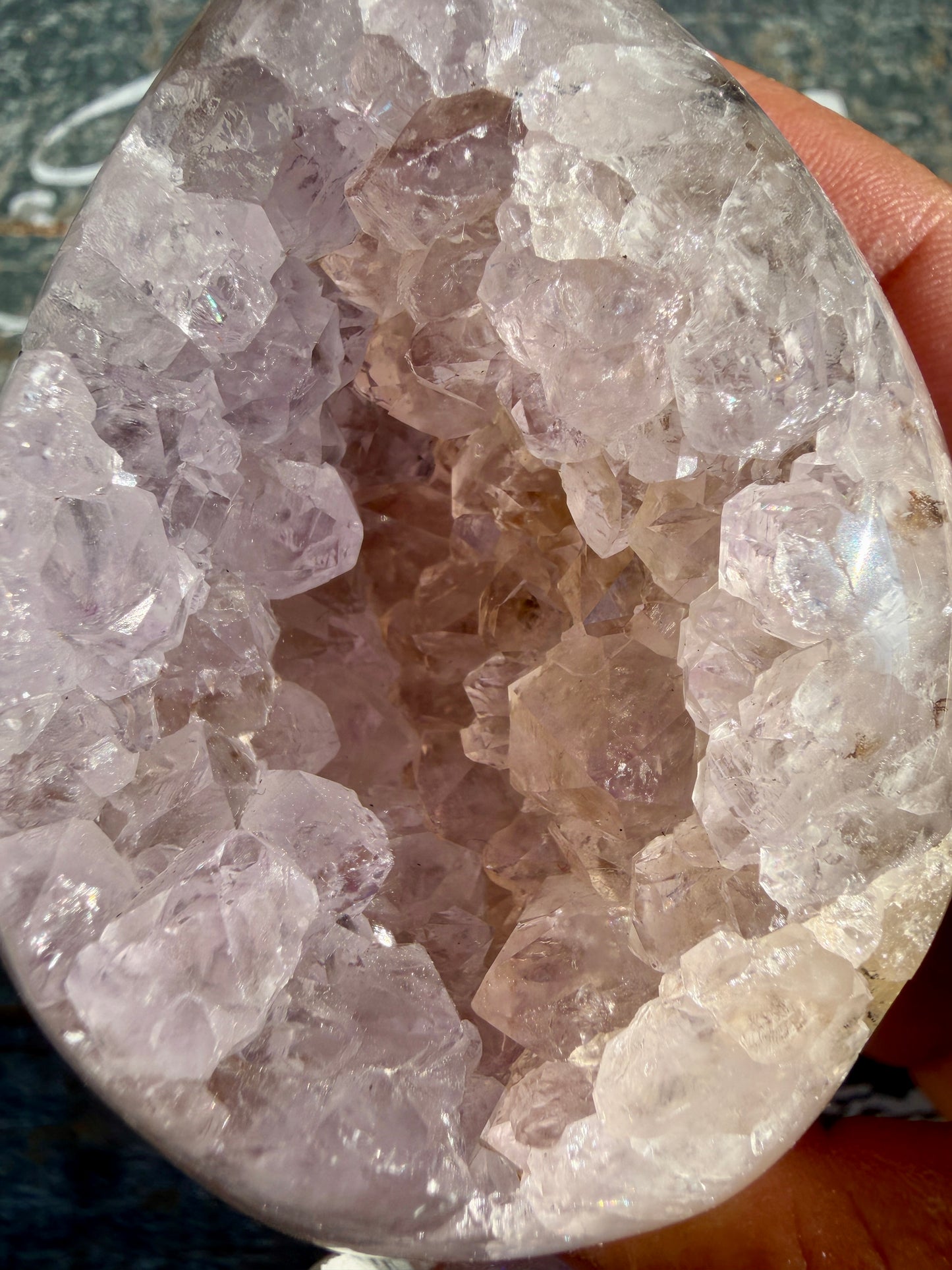 Gorgeous Scenic Moss Agate Freeform with Lavender Druzy | Indonesia | Opt 15