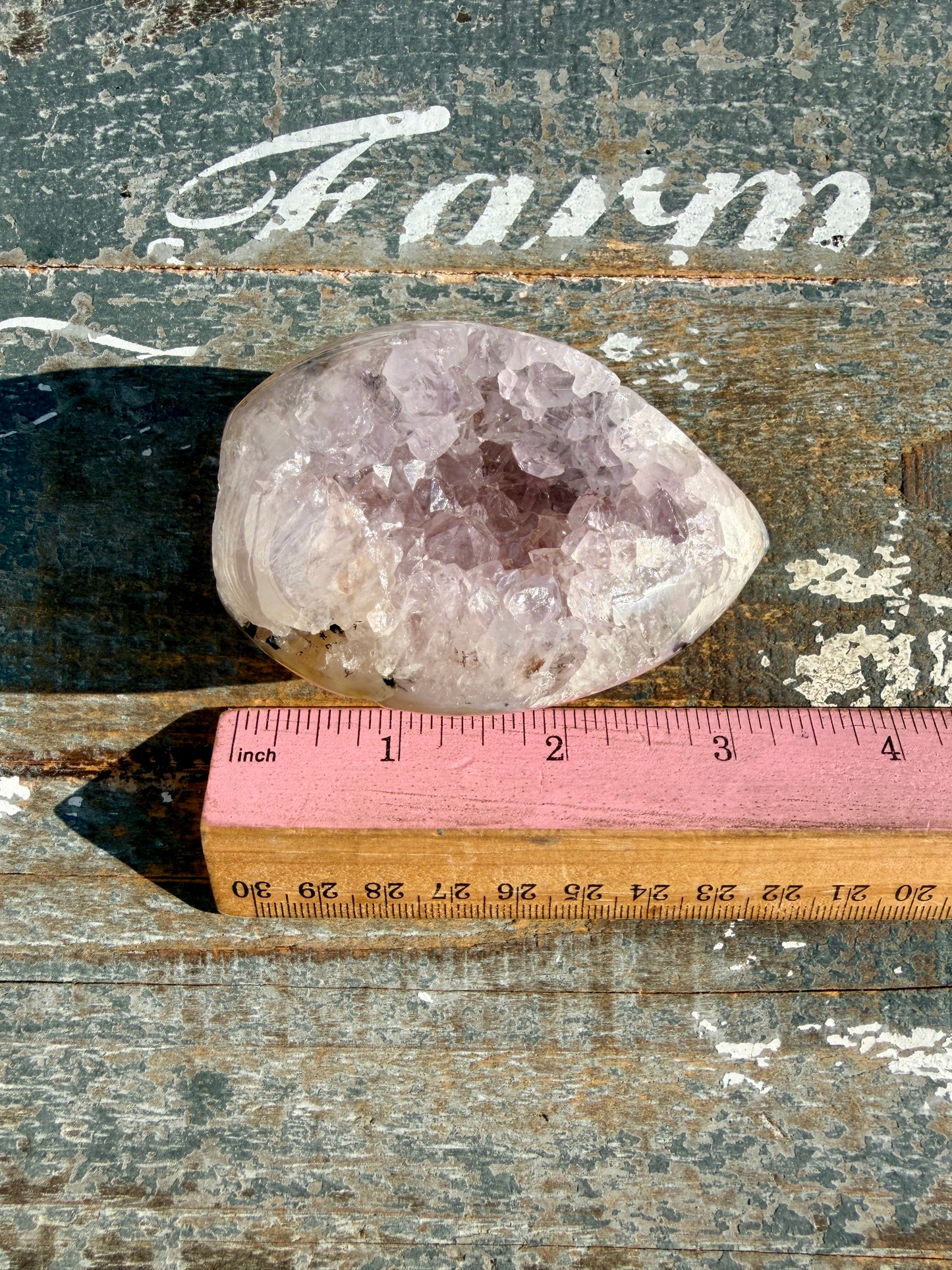 Gorgeous Scenic Moss Agate Freeform with Lavender Druzy | Indonesia | Opt 15