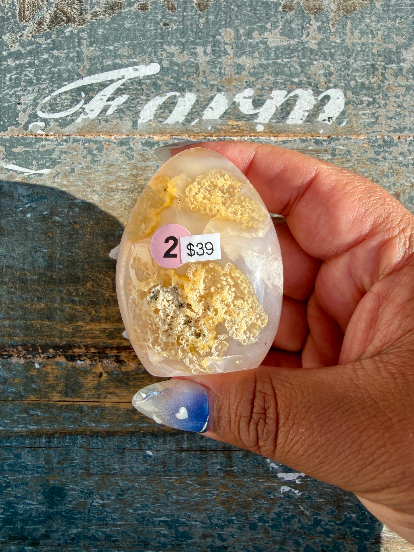 Gorgeous Scenic Moss Agate Freeform with Lavender Druzy | Indonesia | Opt 2