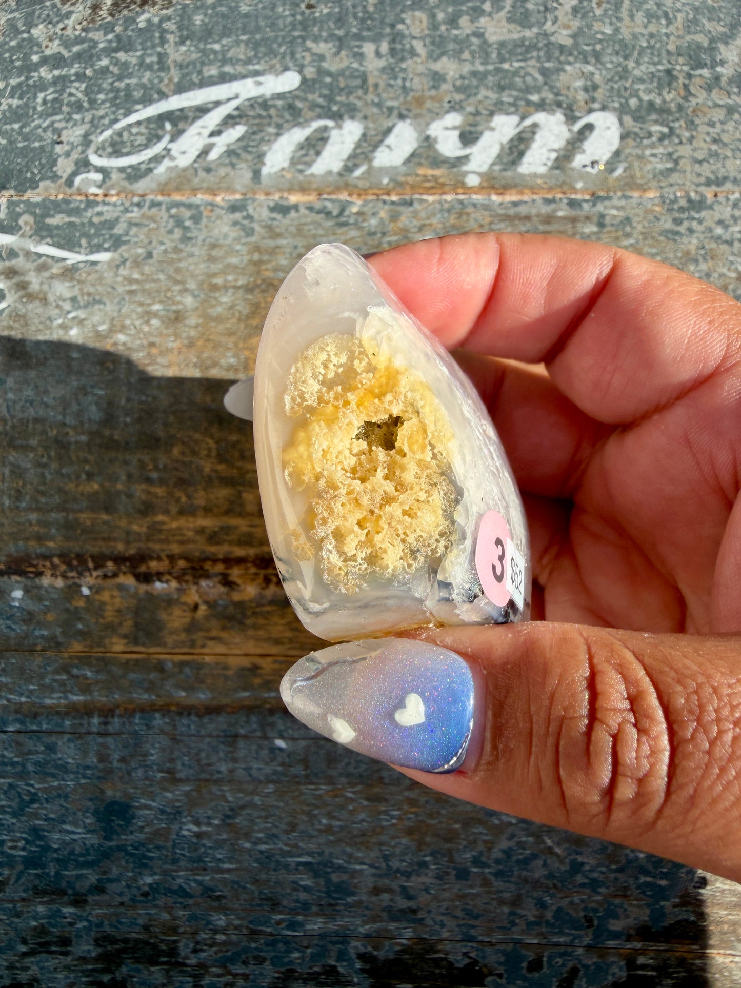 Gorgeous Scenic Moss Agate Freeform with Lavender Druzy | Indonesia | Opt 3