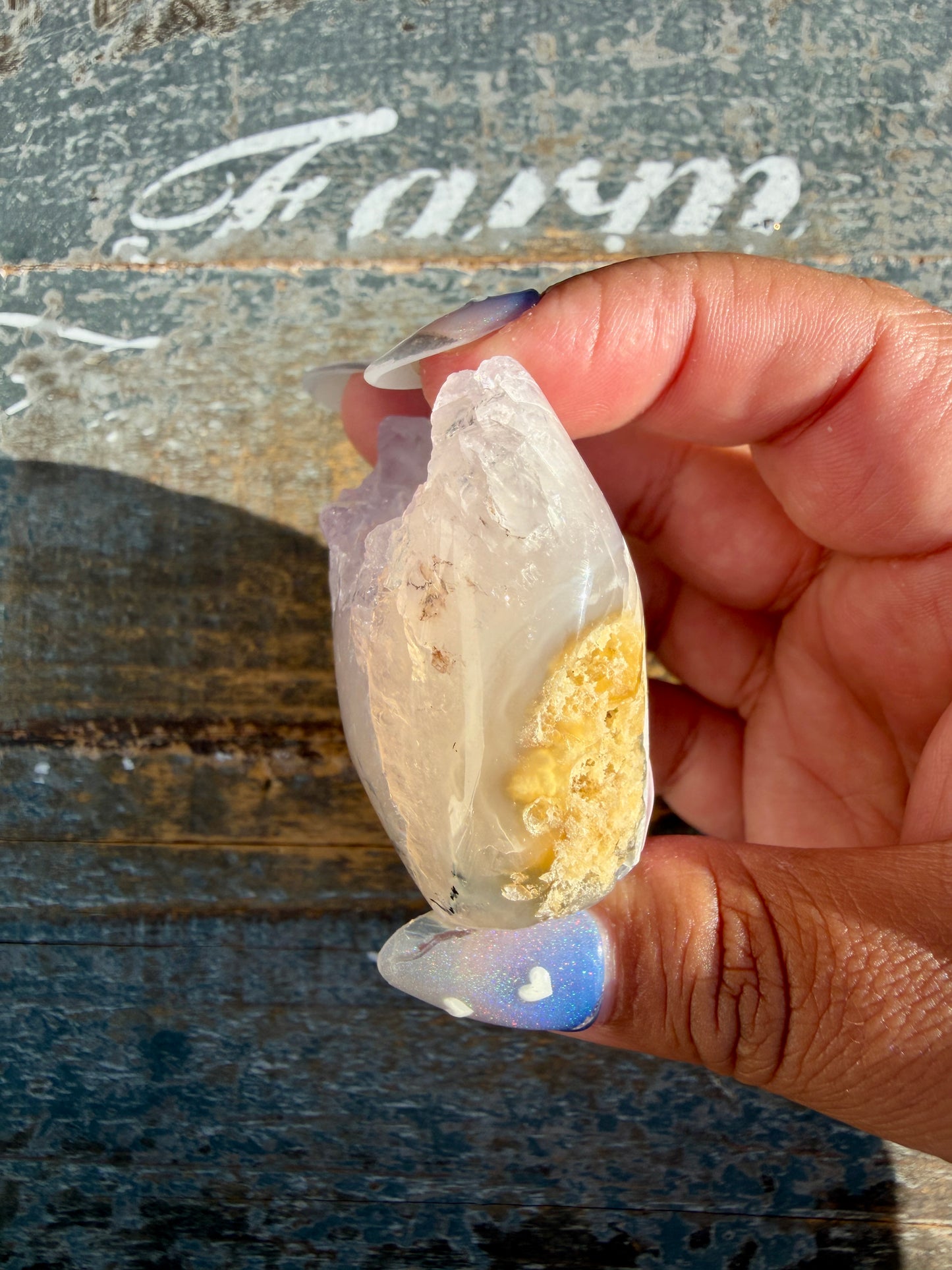 Gorgeous Scenic Moss Agate Freeform with Lavender Druzy | Indonesia | Opt 3