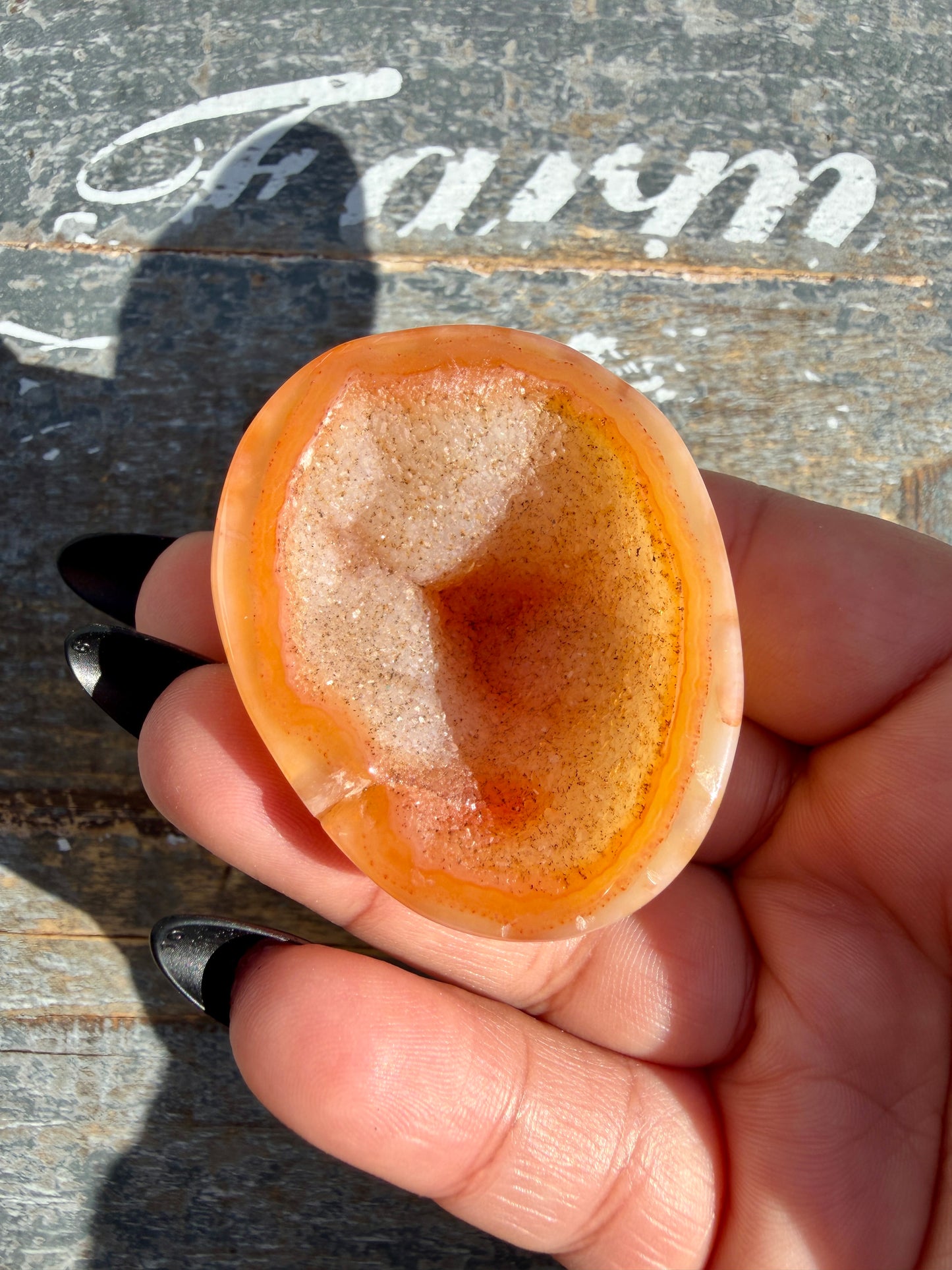Gorgeous Druzy Carnelian Heart | Opt I