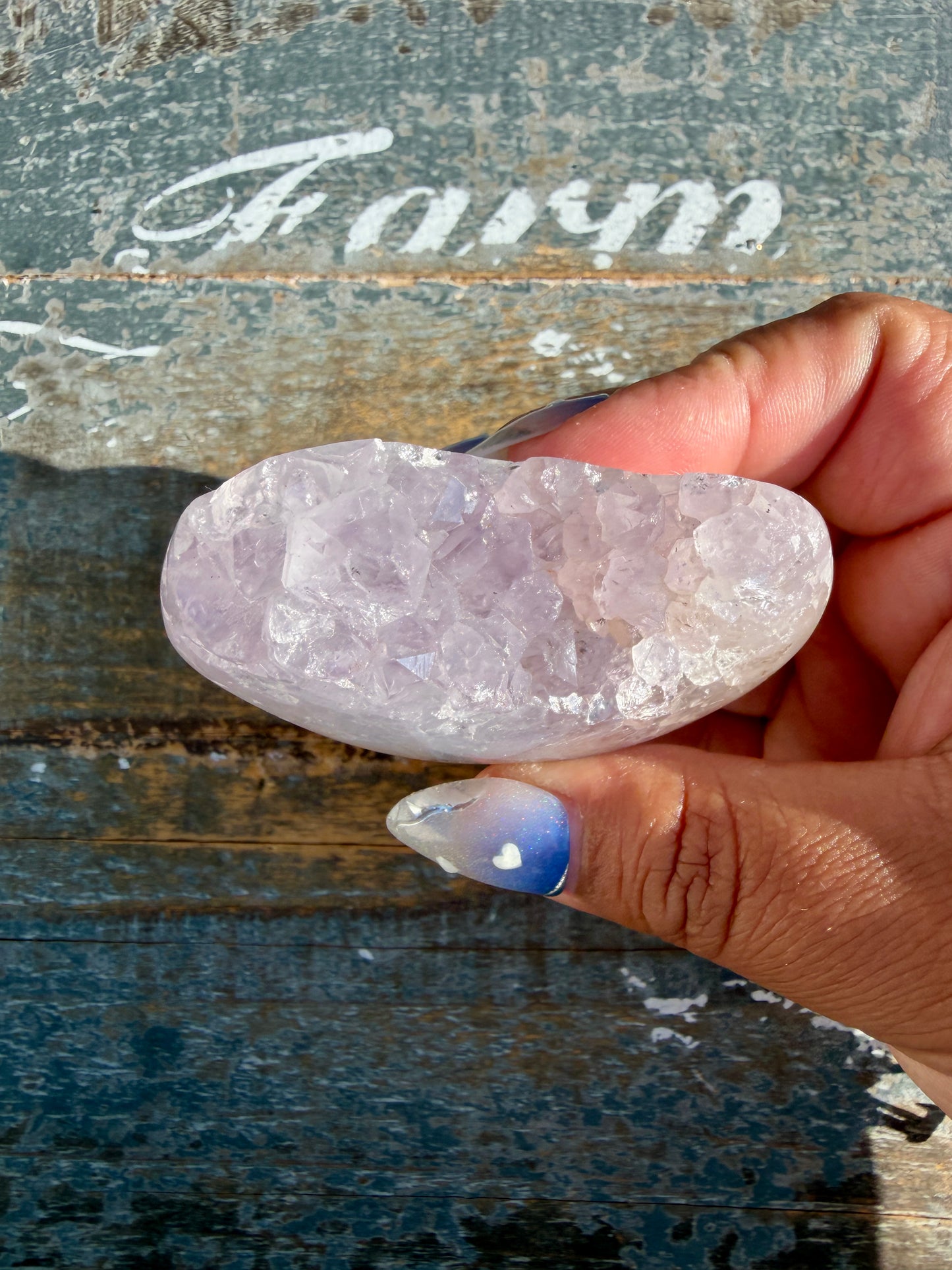 Gorgeous Scenic Moss Agate Freeform with Lavender Druzy | Indonesia | Opt 3