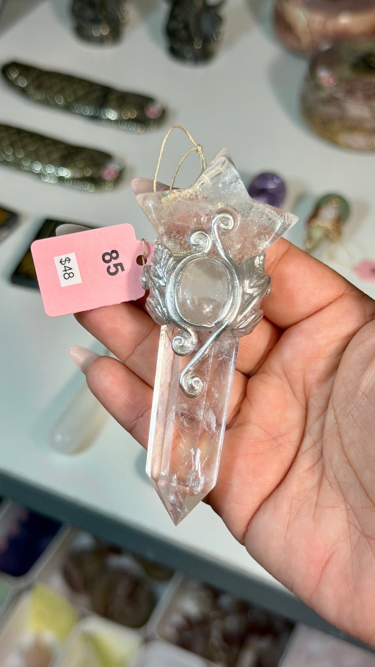 Handcrafted Mini Star Fairy Crystal Wand | Clear Quartz | Opt 85