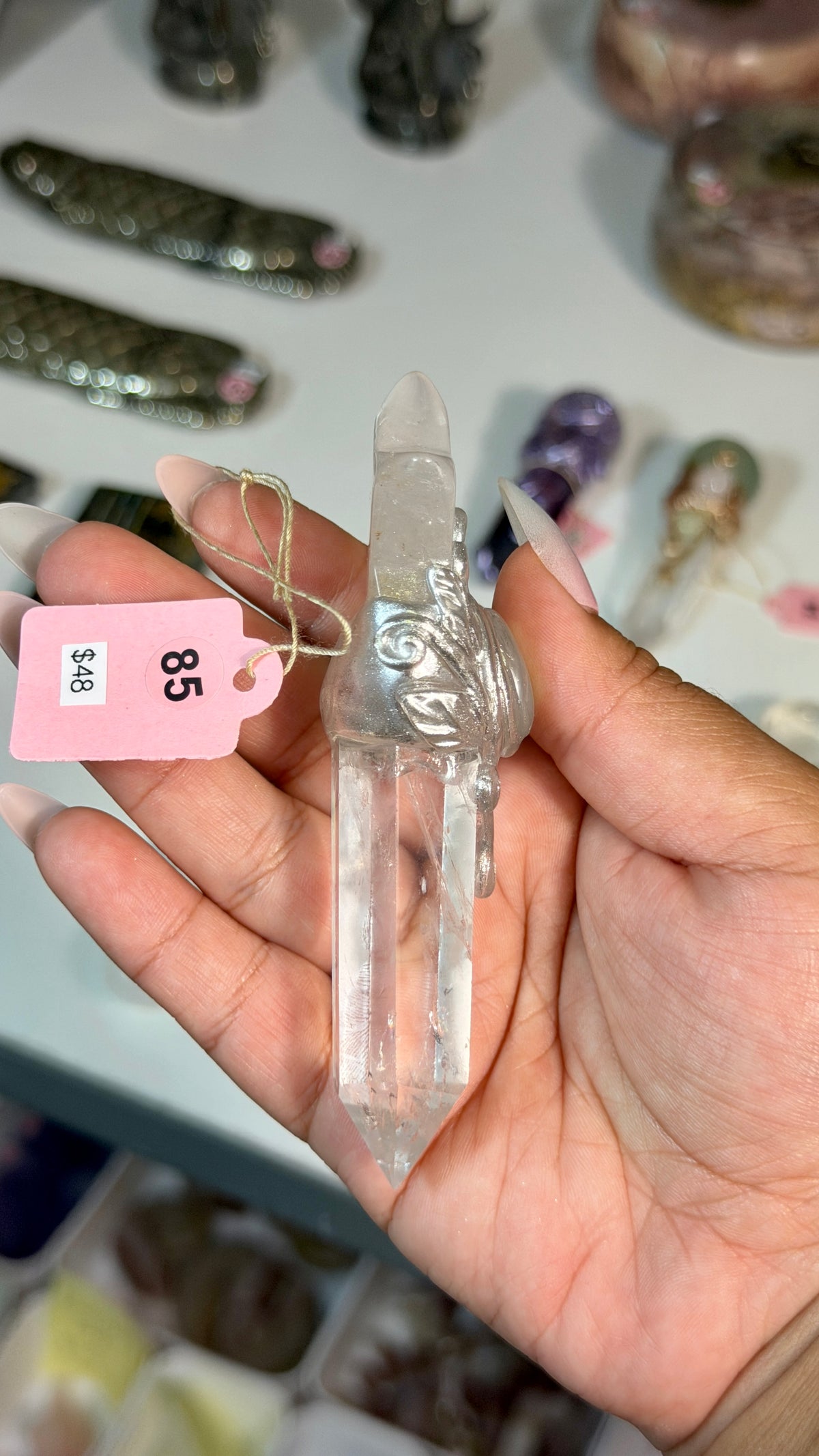 Handcrafted Mini Star Fairy Crystal Wand | Clear Quartz | Opt 85