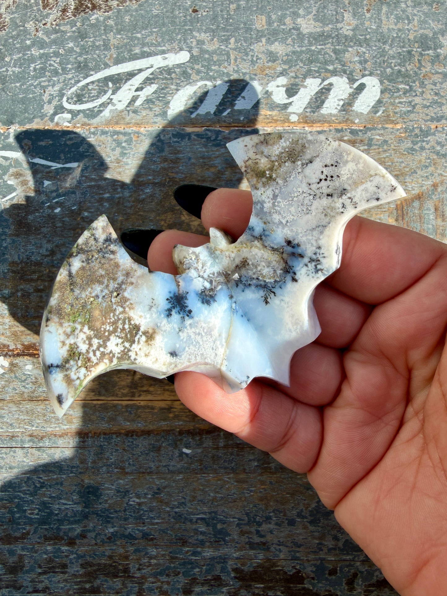 Gorgeous Dendritic Opal Bat | Opt V