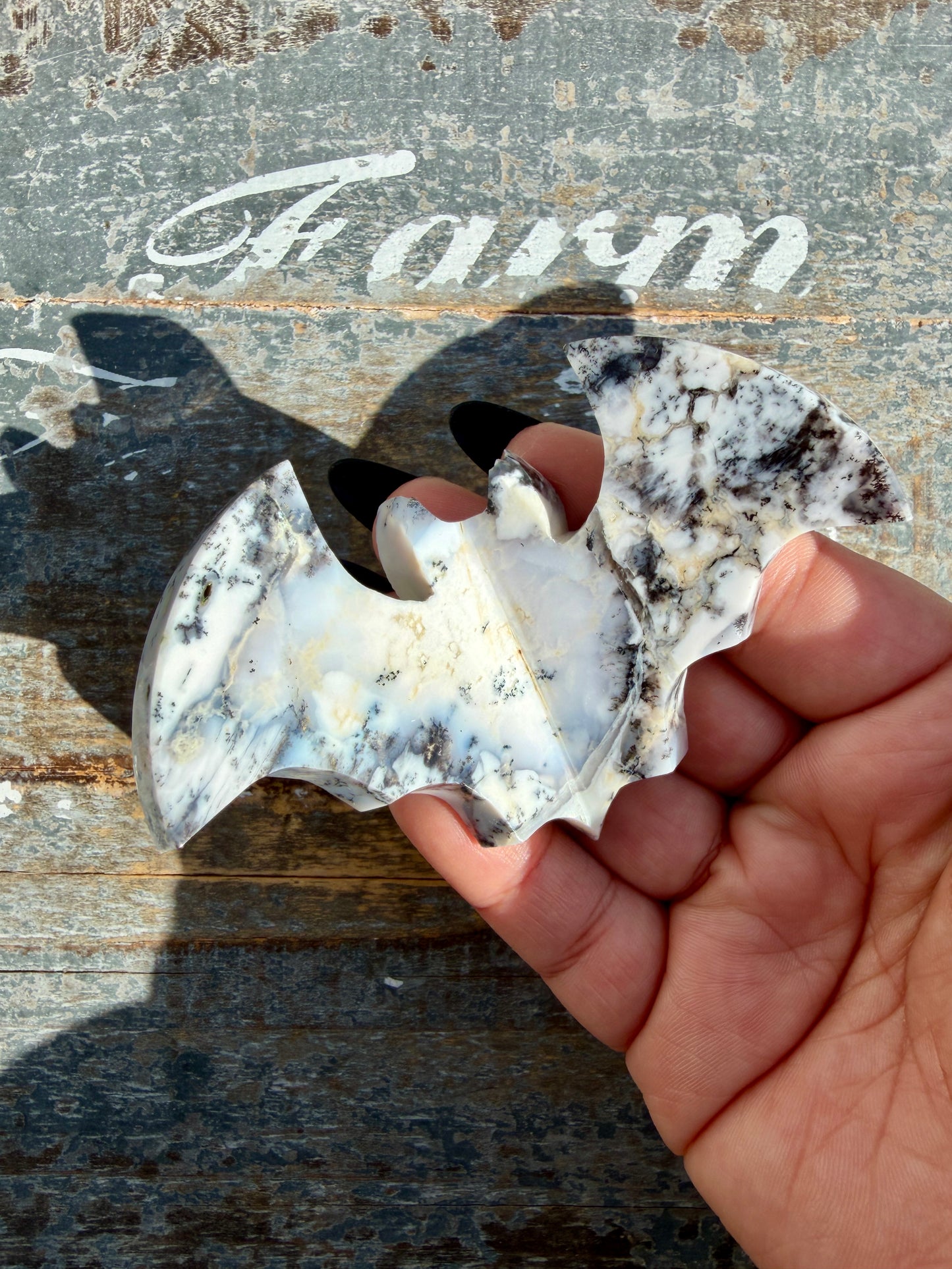 Gorgeous Dendritic Opal Bat | Opt W
