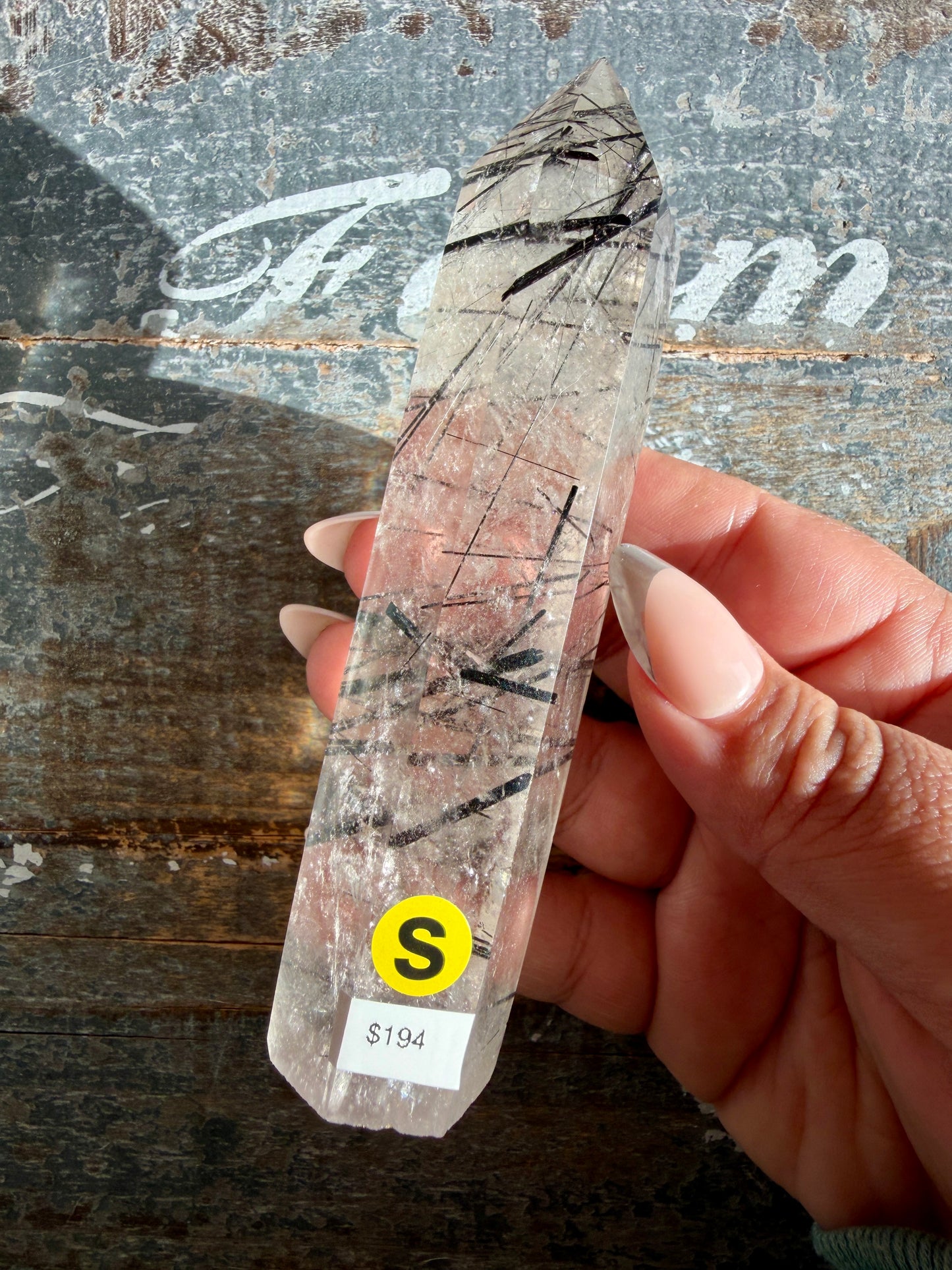 Gorgeous High Grade Tourmaline in Quartz Tower | Opt S