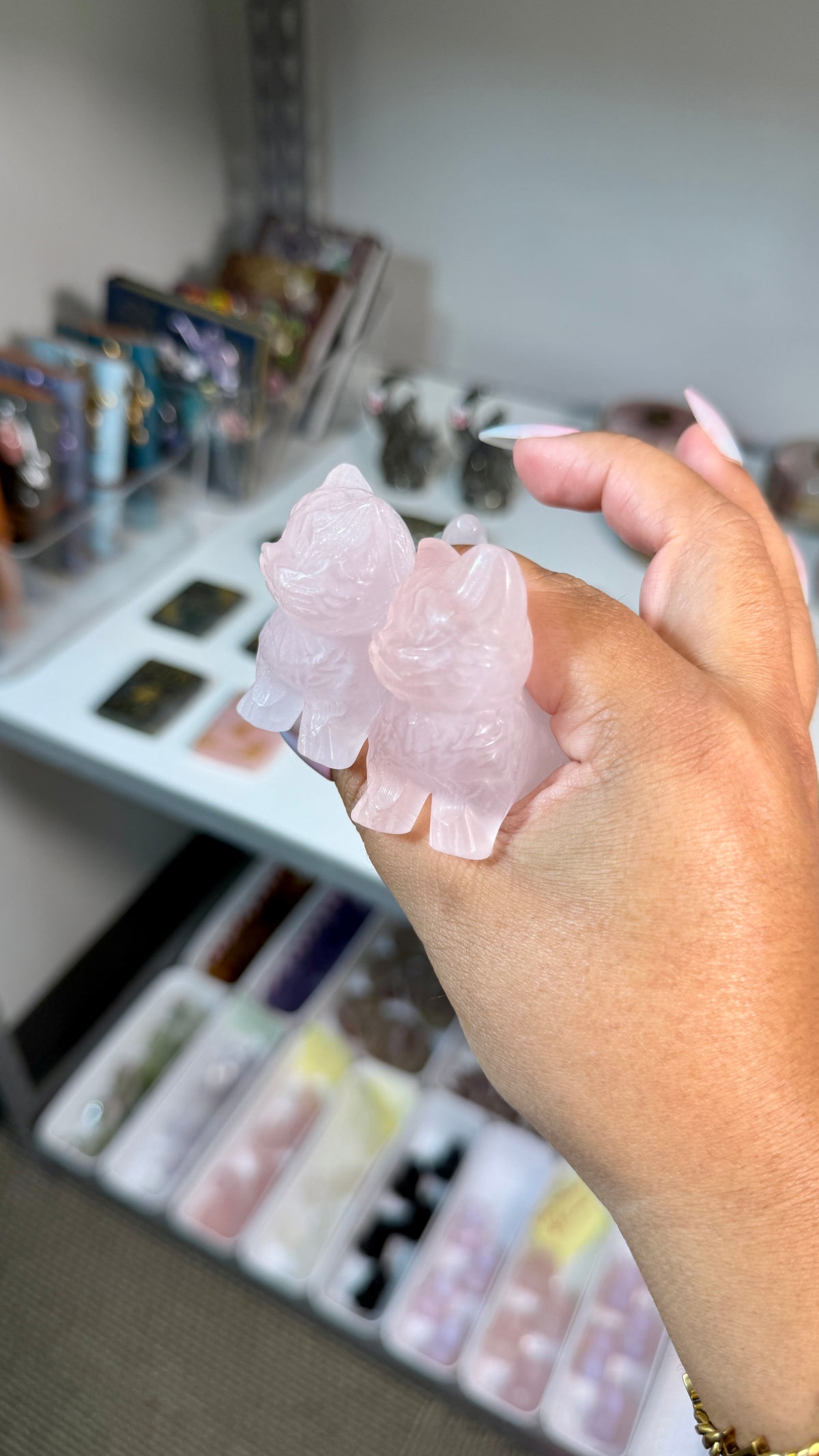 One (1) Adorable Rose Quartz Kitty | Intuitively Chosen