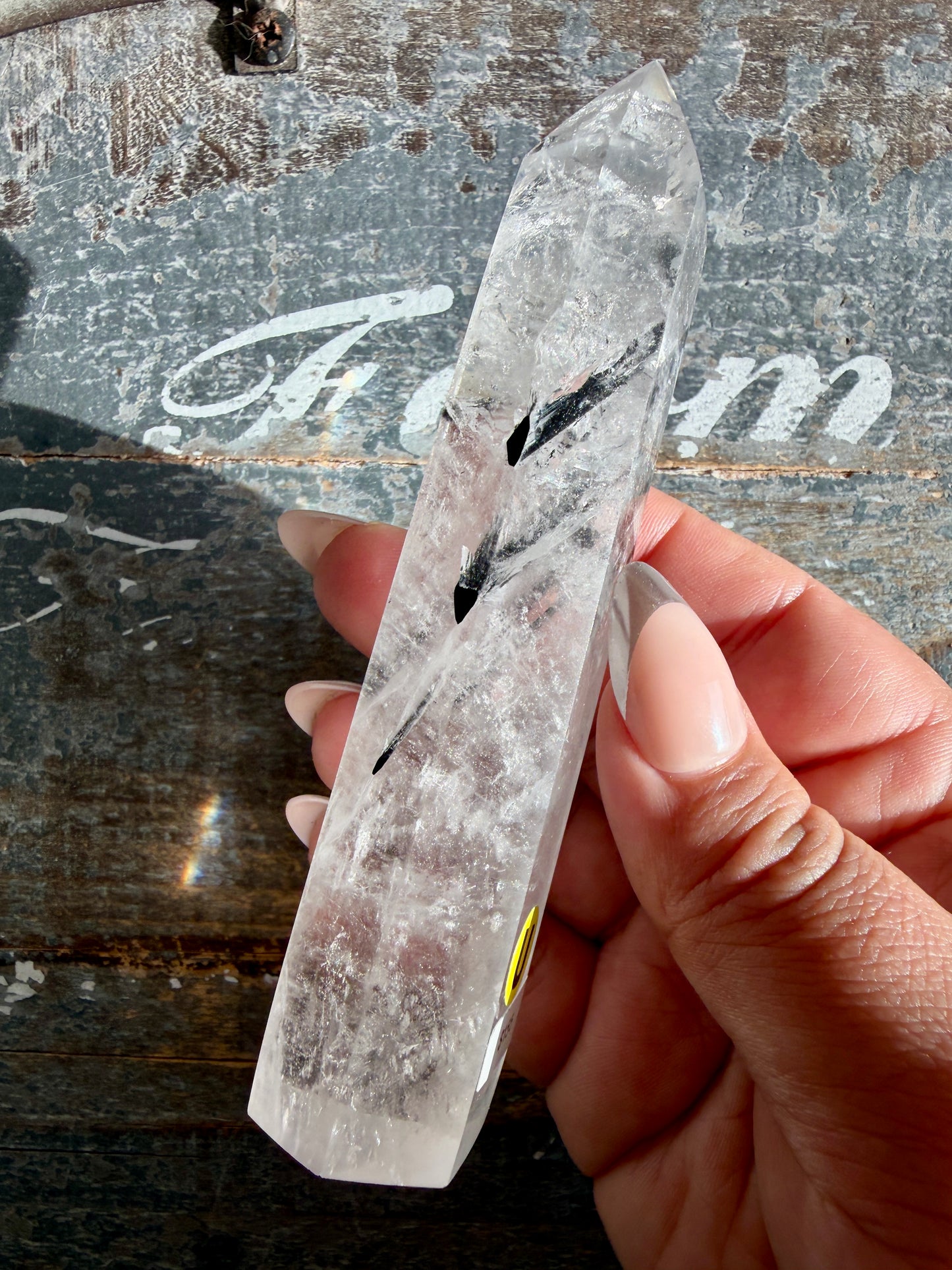 Gorgeous High Grade Tourmaline in Quartz Tower | Opt U