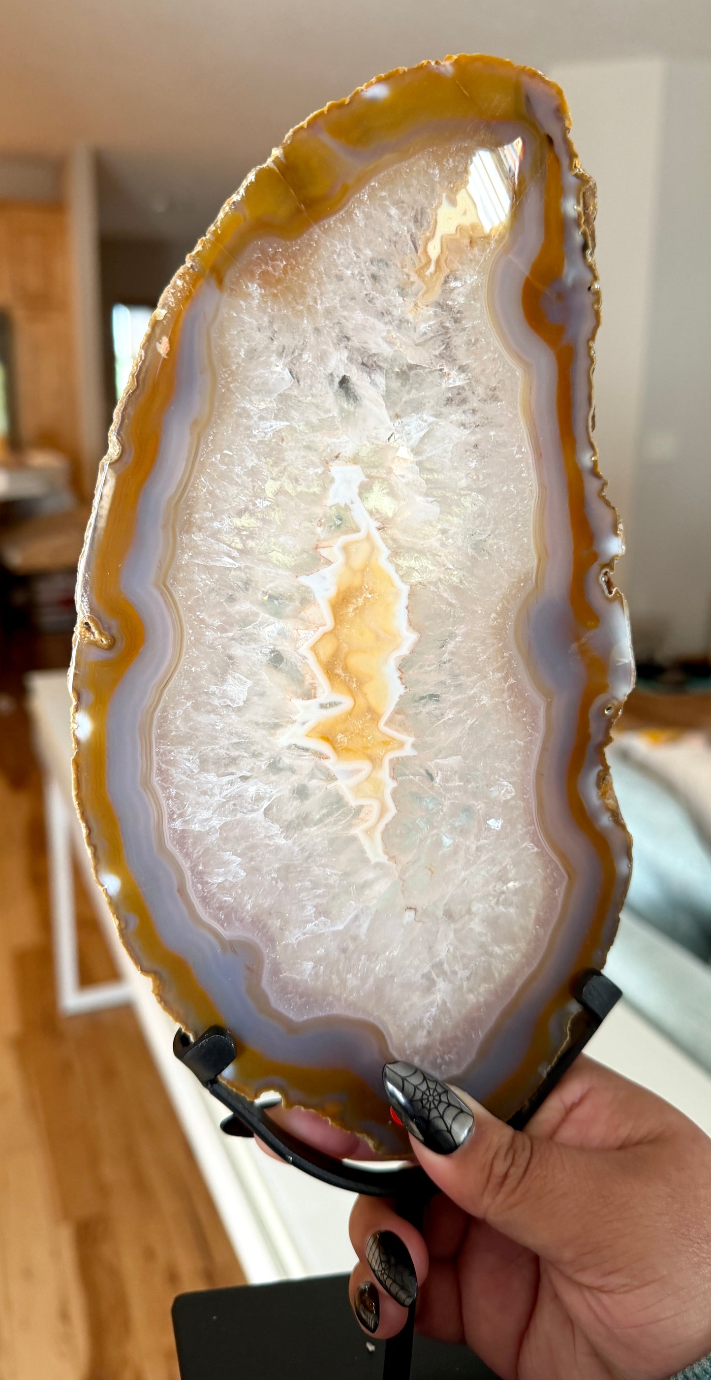 Gorgeous Agate Slice from Brazil | Opt 12 (12" tall)