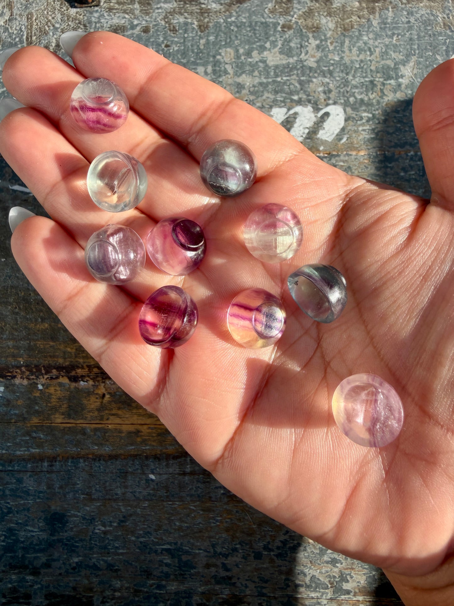 One (1) Mini Rainbow Fluorite Mini Bowl | Intuitively Chosen