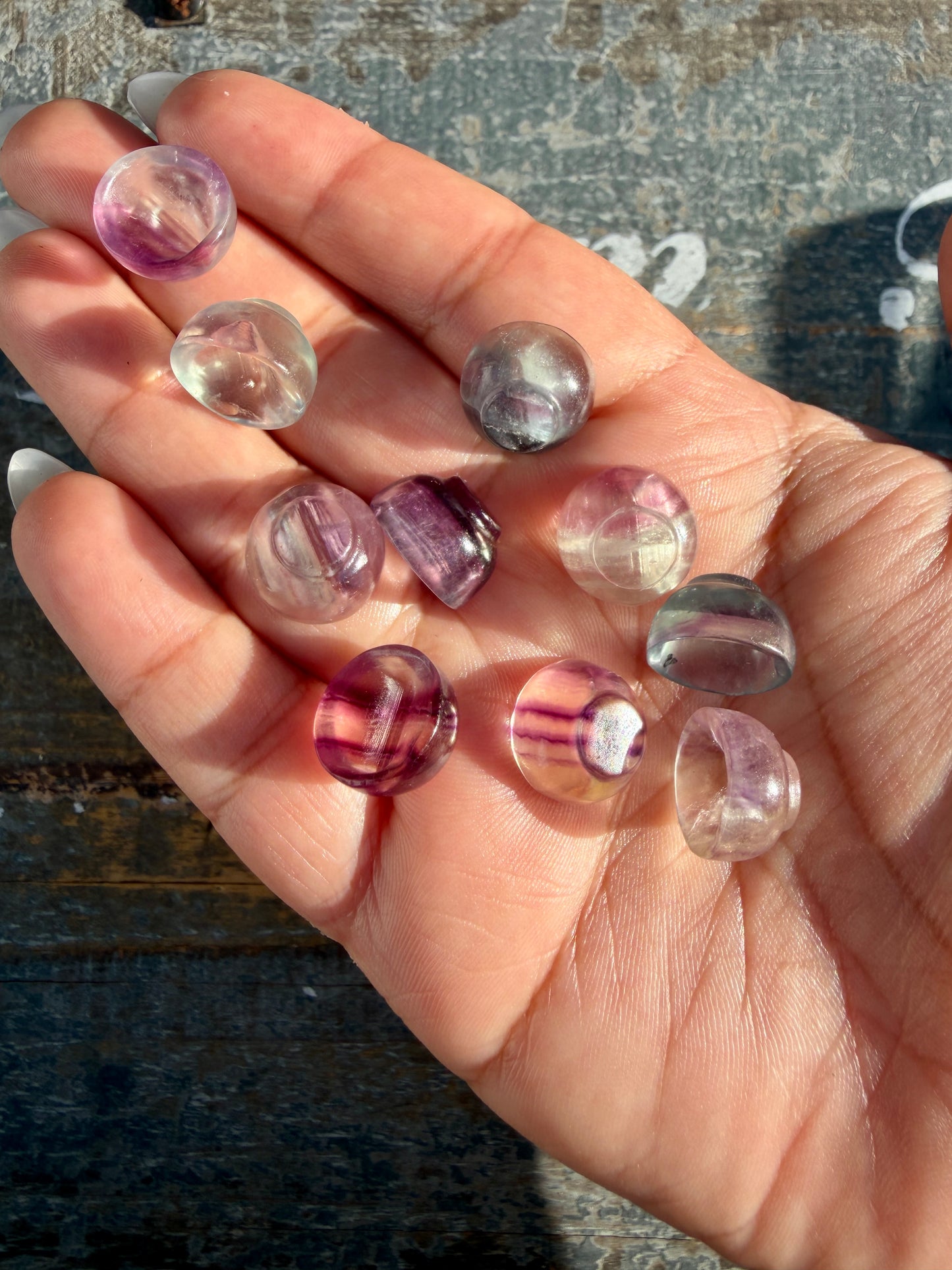 One (1) Mini Rainbow Fluorite Mini Bowl | Intuitively Chosen